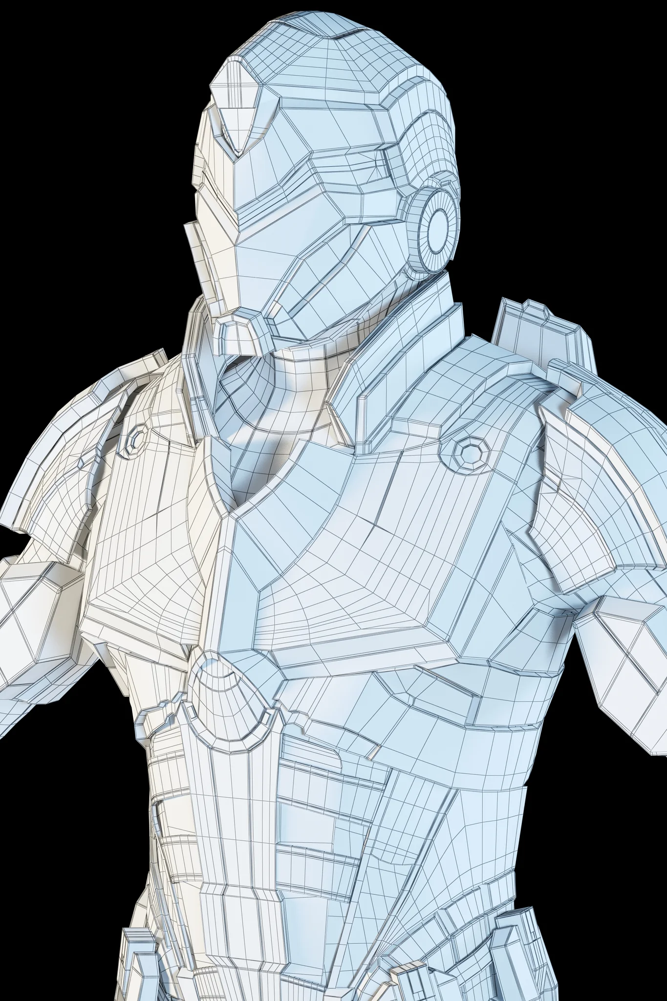 Futuristic Soldier — 3D model preview 29