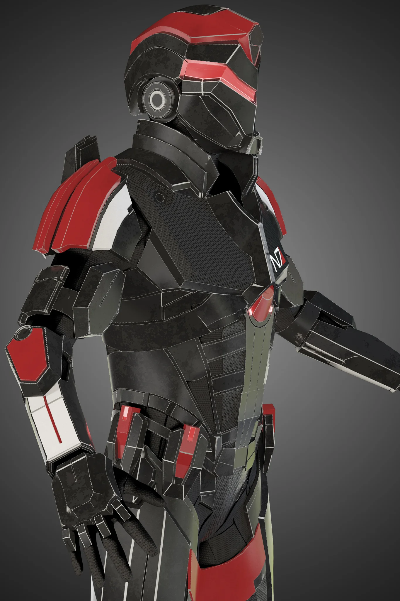 Futuristic Soldier — 3D model preview 30