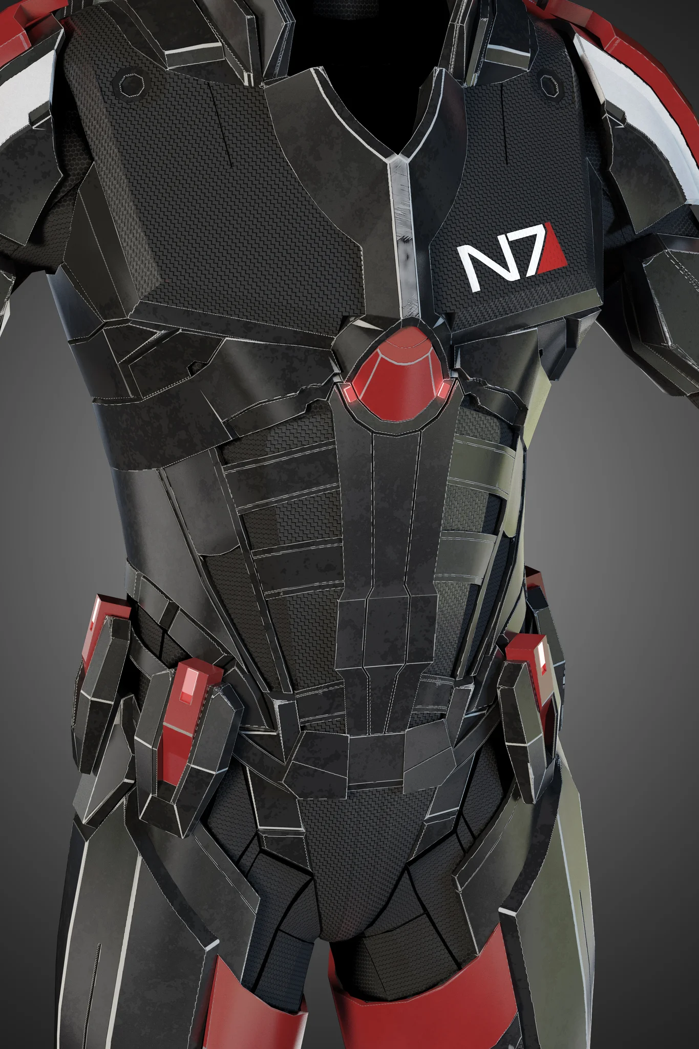 Futuristic Soldier — 3D model preview 32