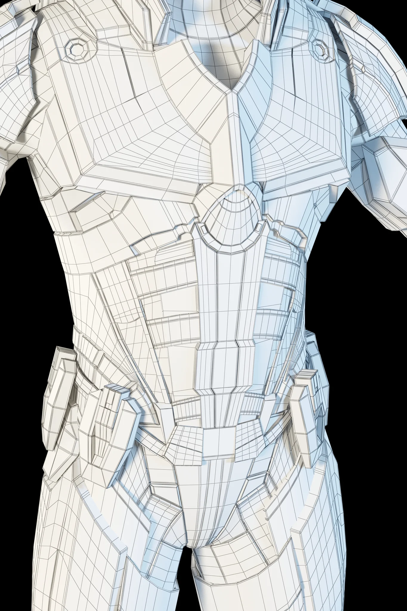 Futuristic Soldier — 3D model preview 33