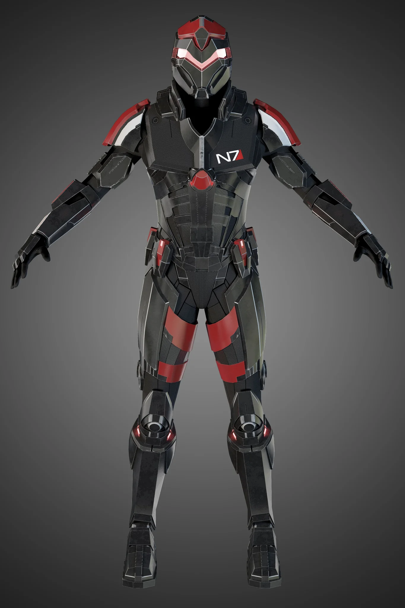Futuristic Soldier — 3D model preview 36