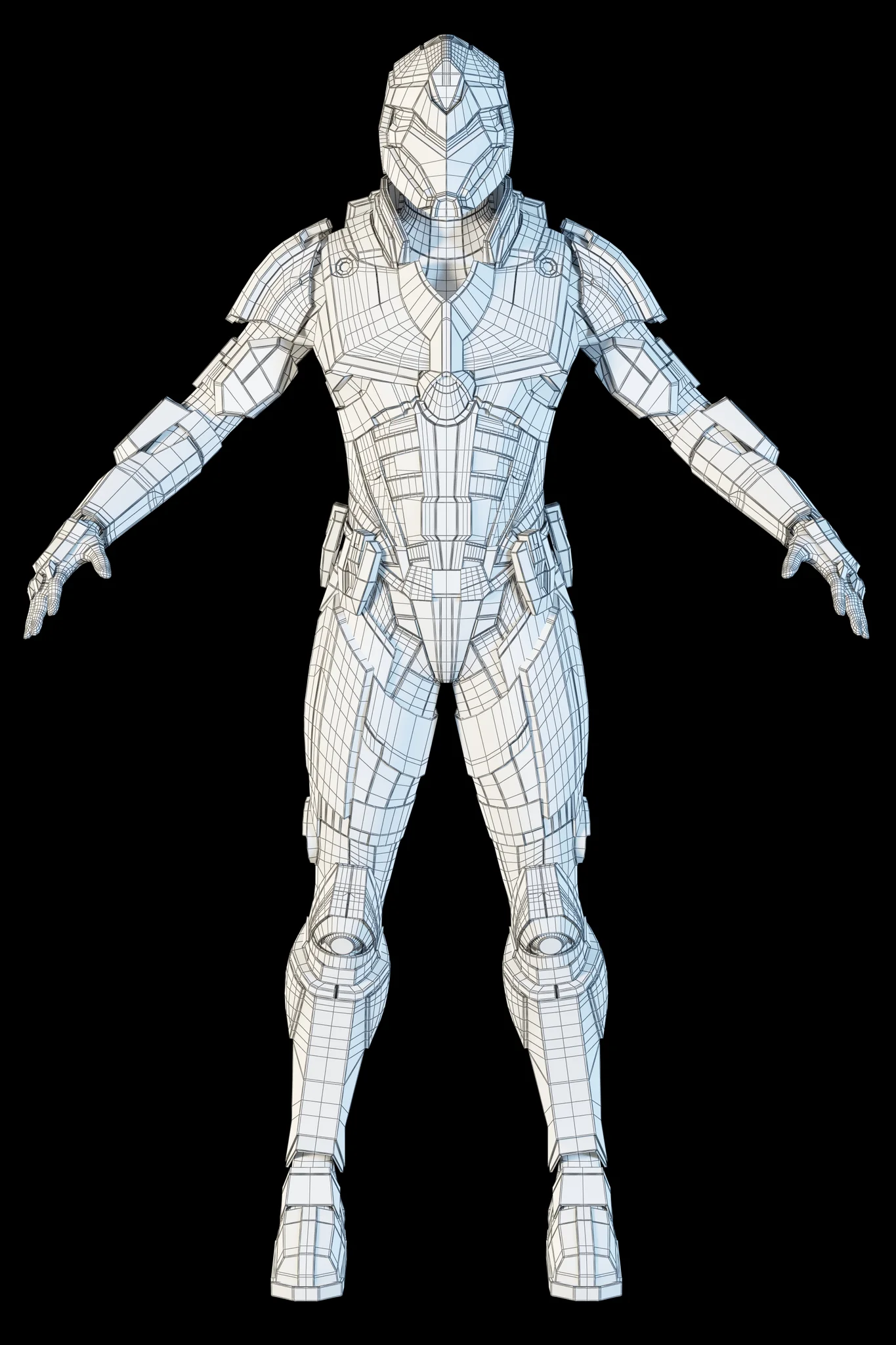 Futuristic Soldier — 3D model preview 38
