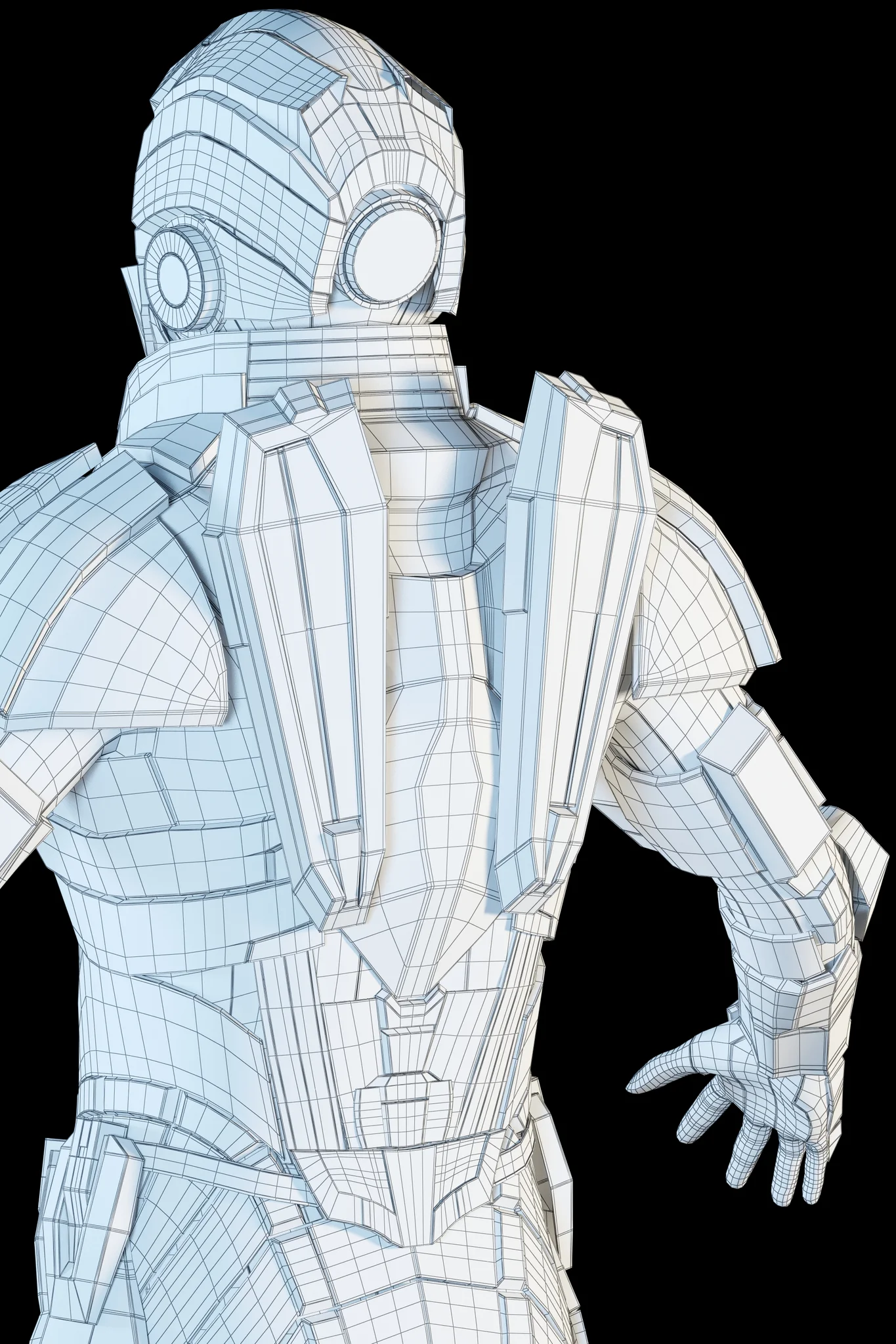 Futuristic Soldier — 3D model preview 40
