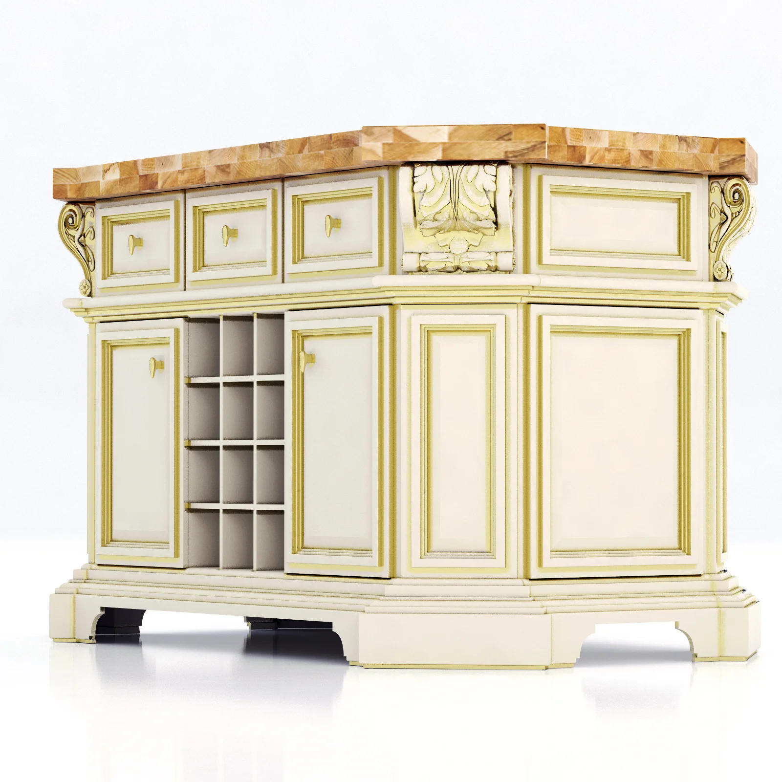 Lyn Design By Hardware Resources Acanthus — 3D model preview 1