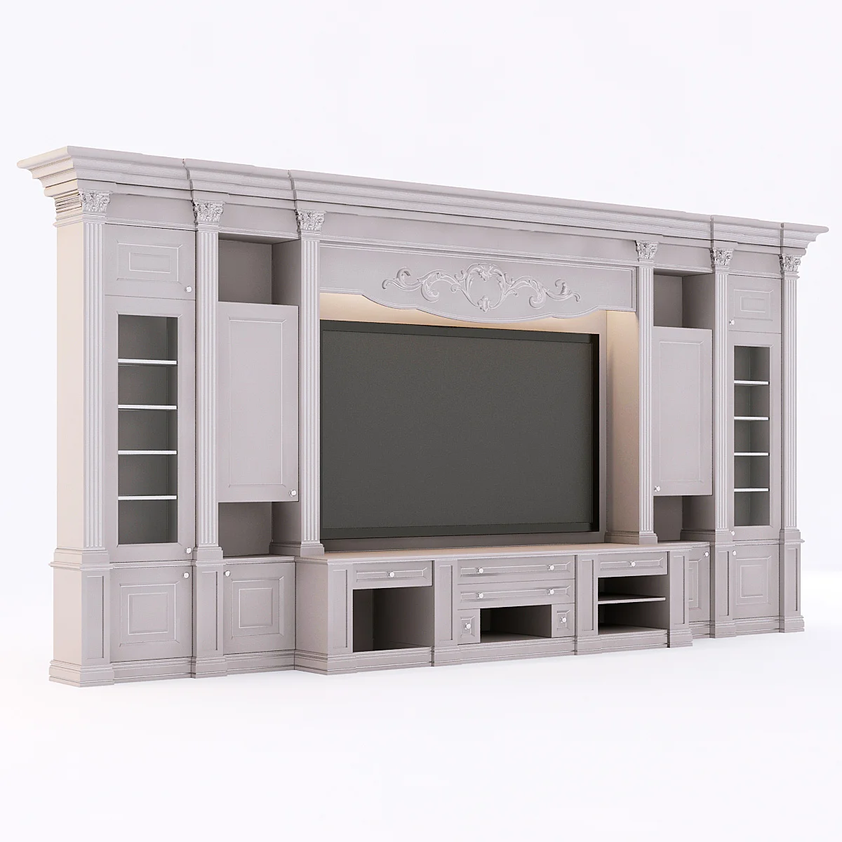 TV Wall — 3D model preview 4