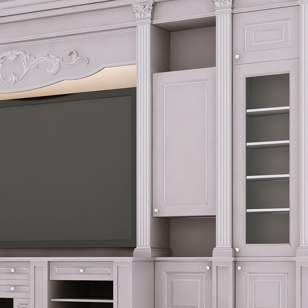 TV Wall — 3D model preview 6