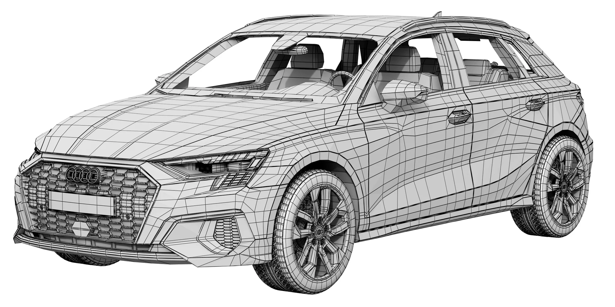 Audi A3 Sportback, 3D model preview 12