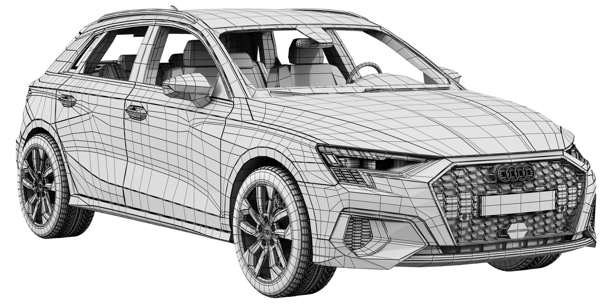 Audi A3 Sportback, 3D model preview 17