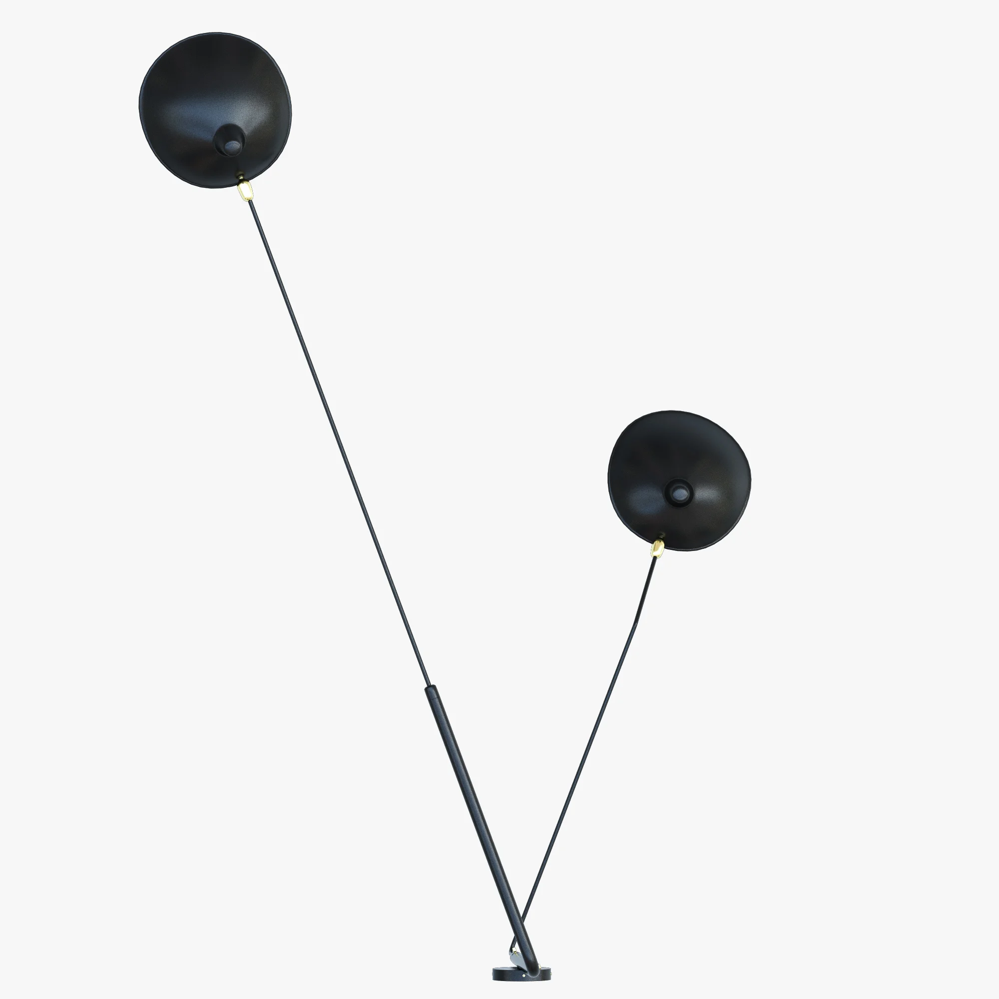 Serge Mouille Rotating Sconce Two Arm MSC R2C — 3D model preview 3
