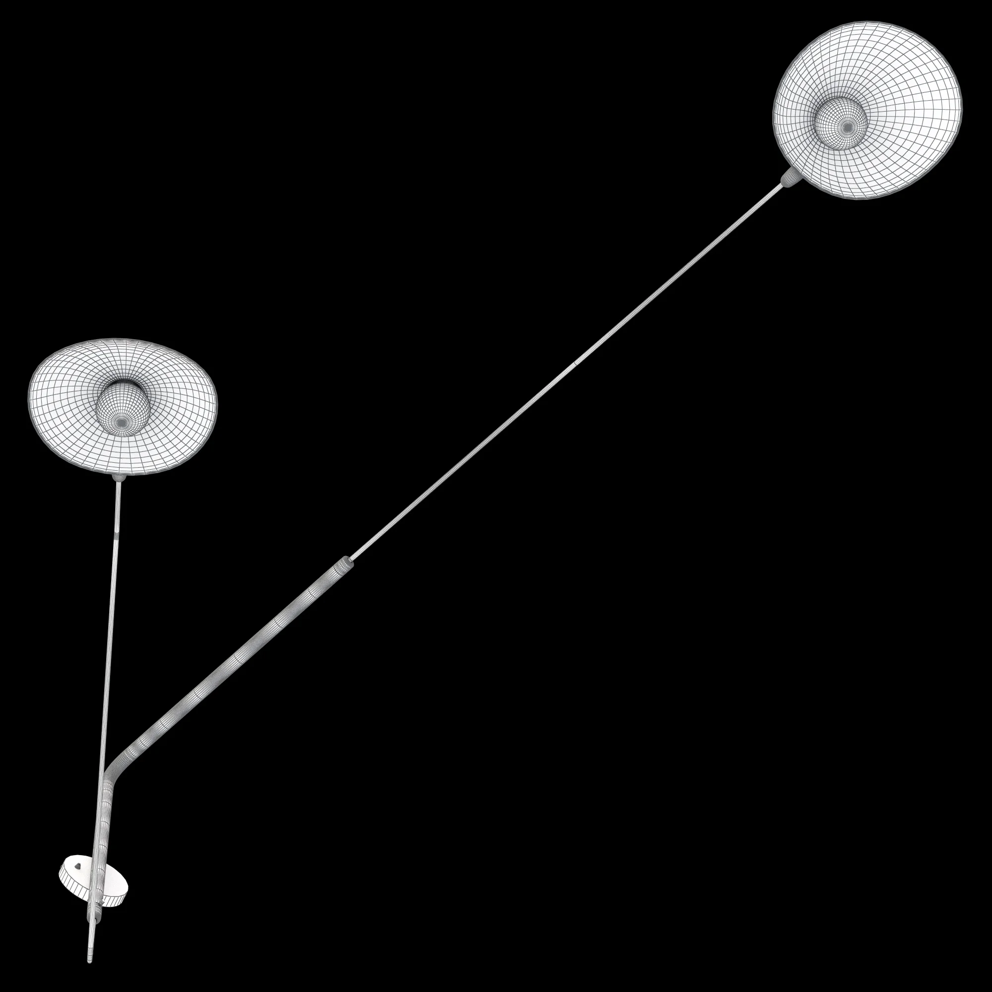 Serge Mouille Rotating Sconce Two Arm MSC R2C — 3D model preview 5