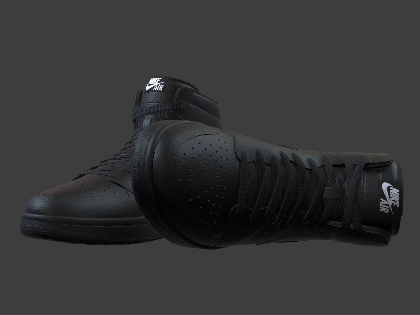 Air Jordan 1-retro sneaker 2, 3D model preview 3