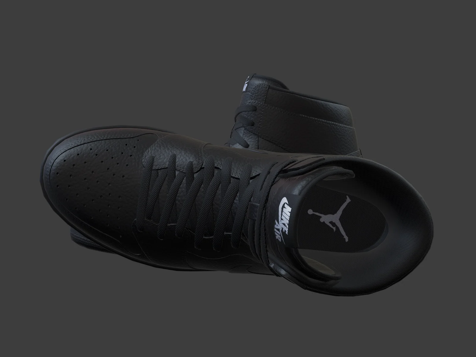 Air Jordan 1-retro sneaker 2, 3D model preview 5