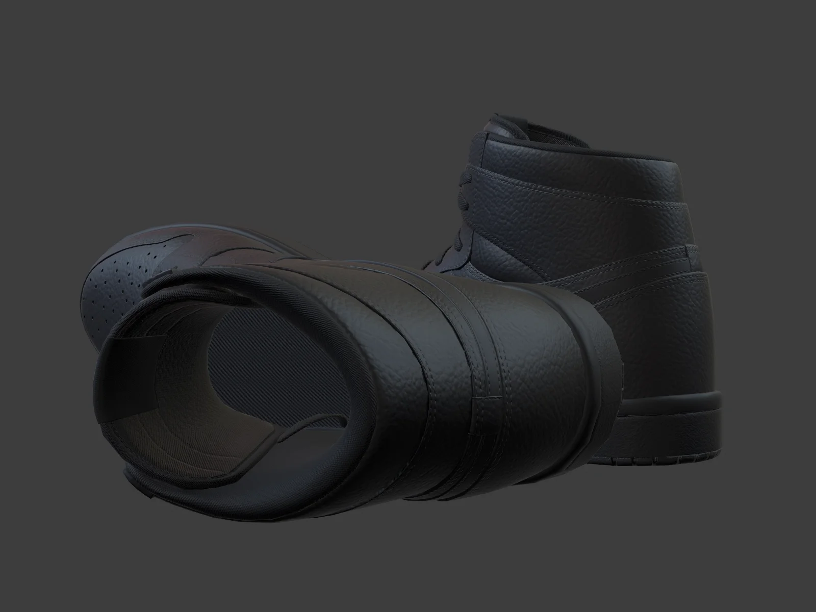Air Jordan 1-retro sneaker 2, 3D model preview 6