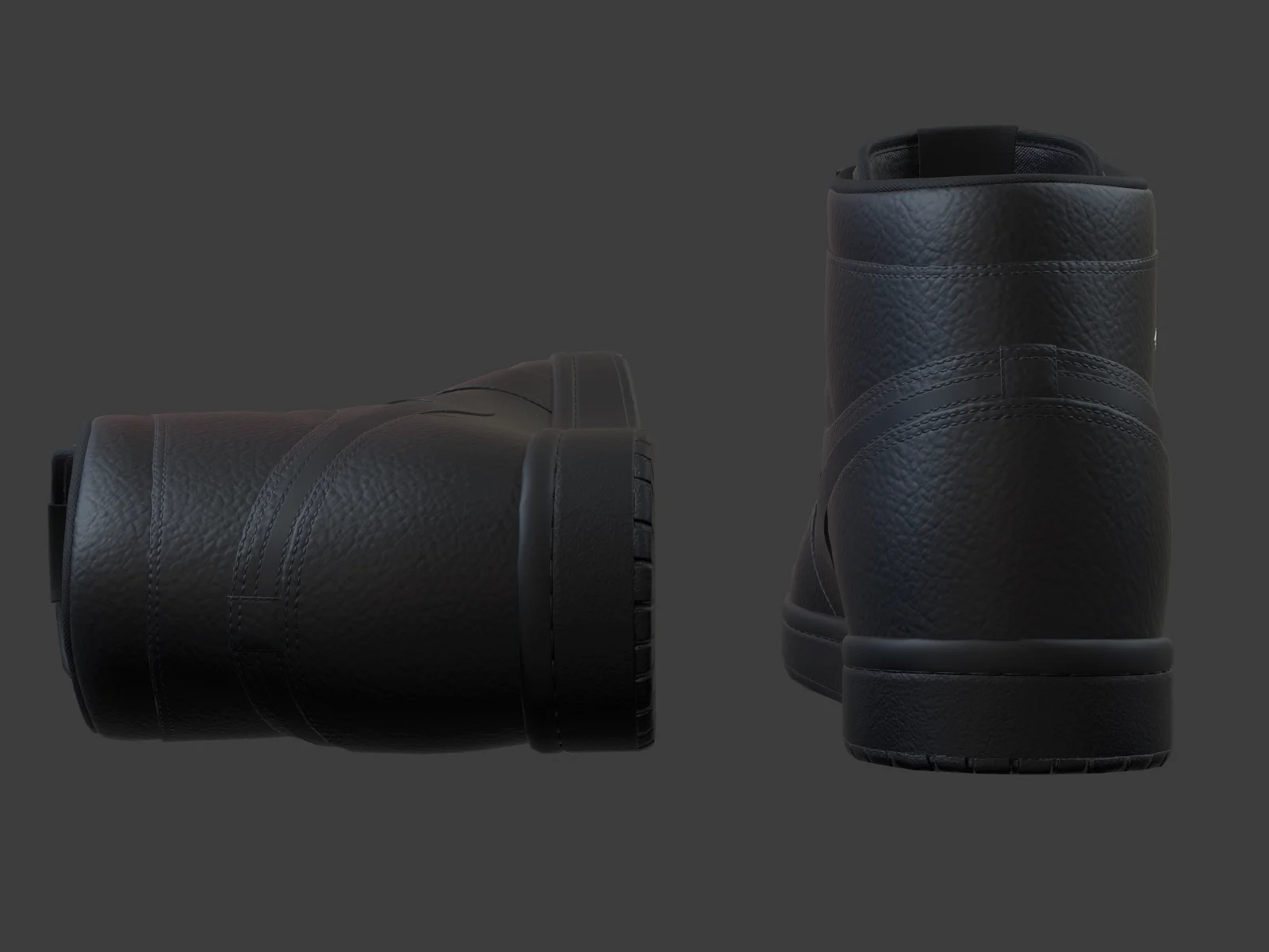 Air Jordan 1-retro sneaker 2, 3D model preview 7