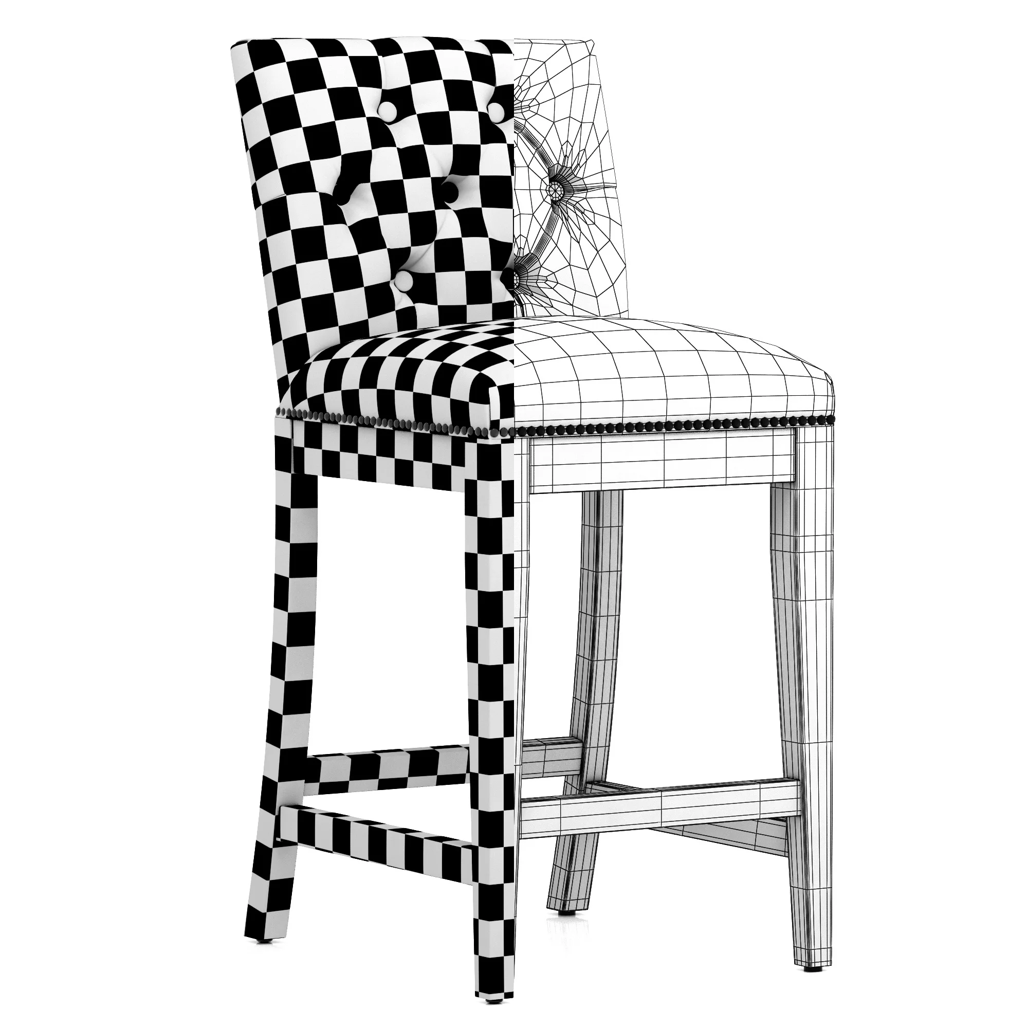 EICHHOLTZ Counter Stool Domino — 3D model preview 10