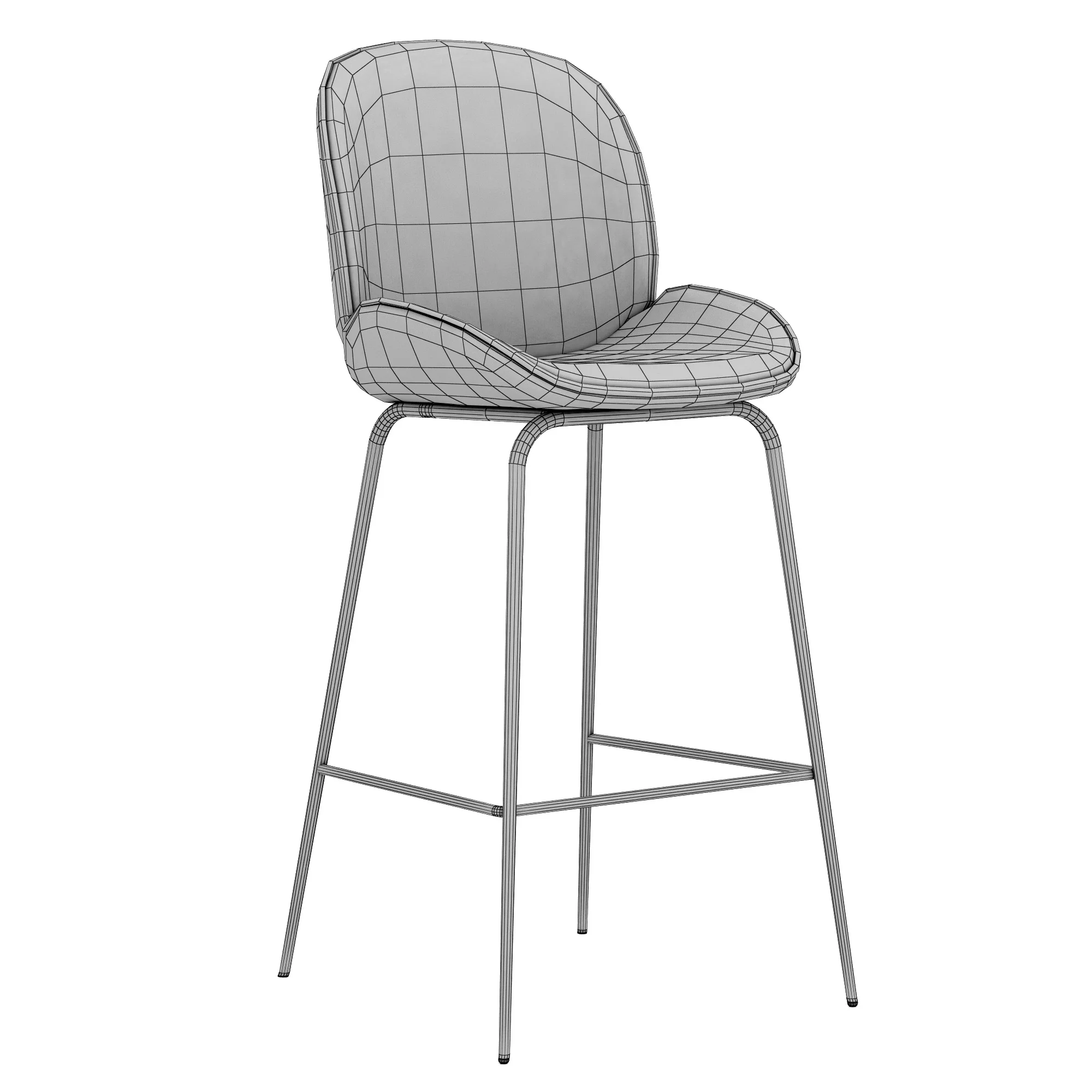 Deephouse San Remo Barstool — 3D model preview 8