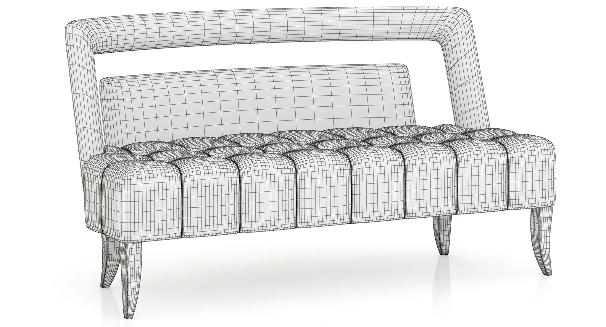 Brabbu NAJ 2 Seat Sofa — 3D model preview 2