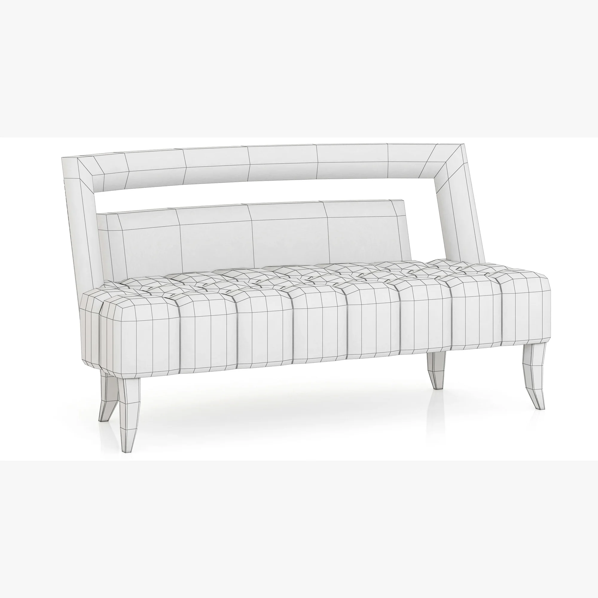 Brabbu NAJ 2 Seat Sofa — 3D model preview 4