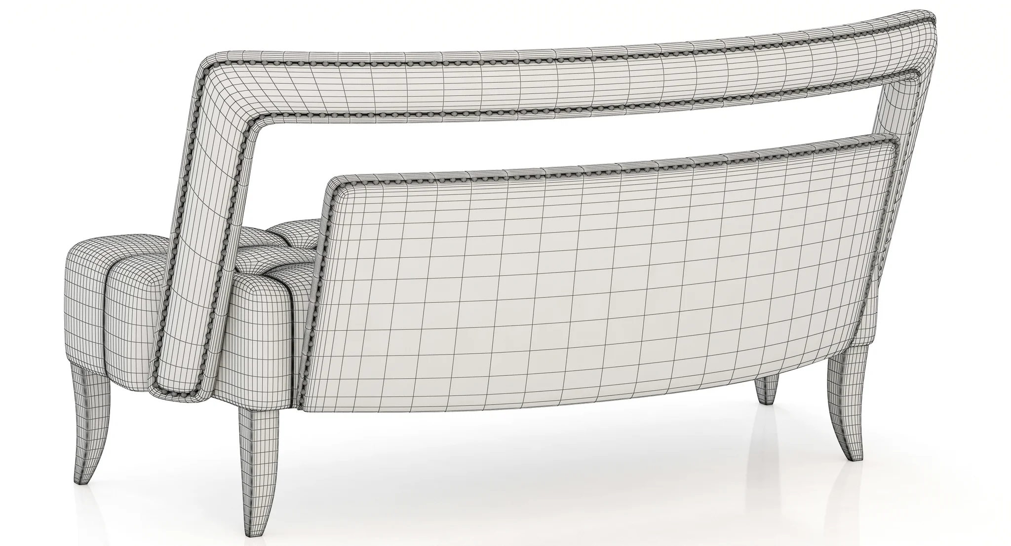 Brabbu NAJ 2 Seat Sofa — 3D model preview 7