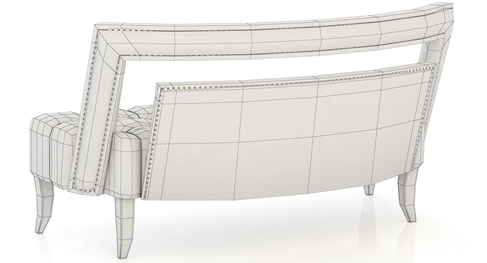 Brabbu NAJ 2 Seat Sofa — 3D model preview 8