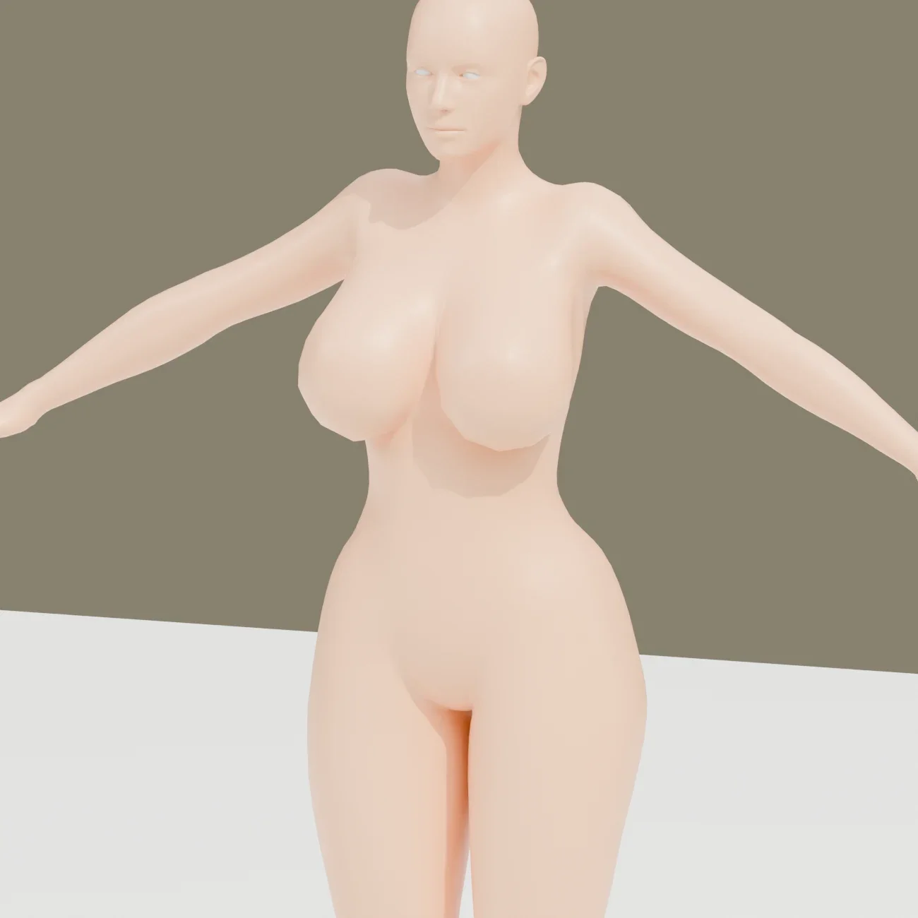 Basemesh Female 3, 3D model preview 1