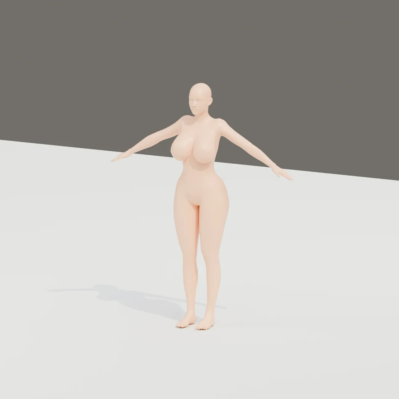 Basemesh Female 3, 3D model preview 2