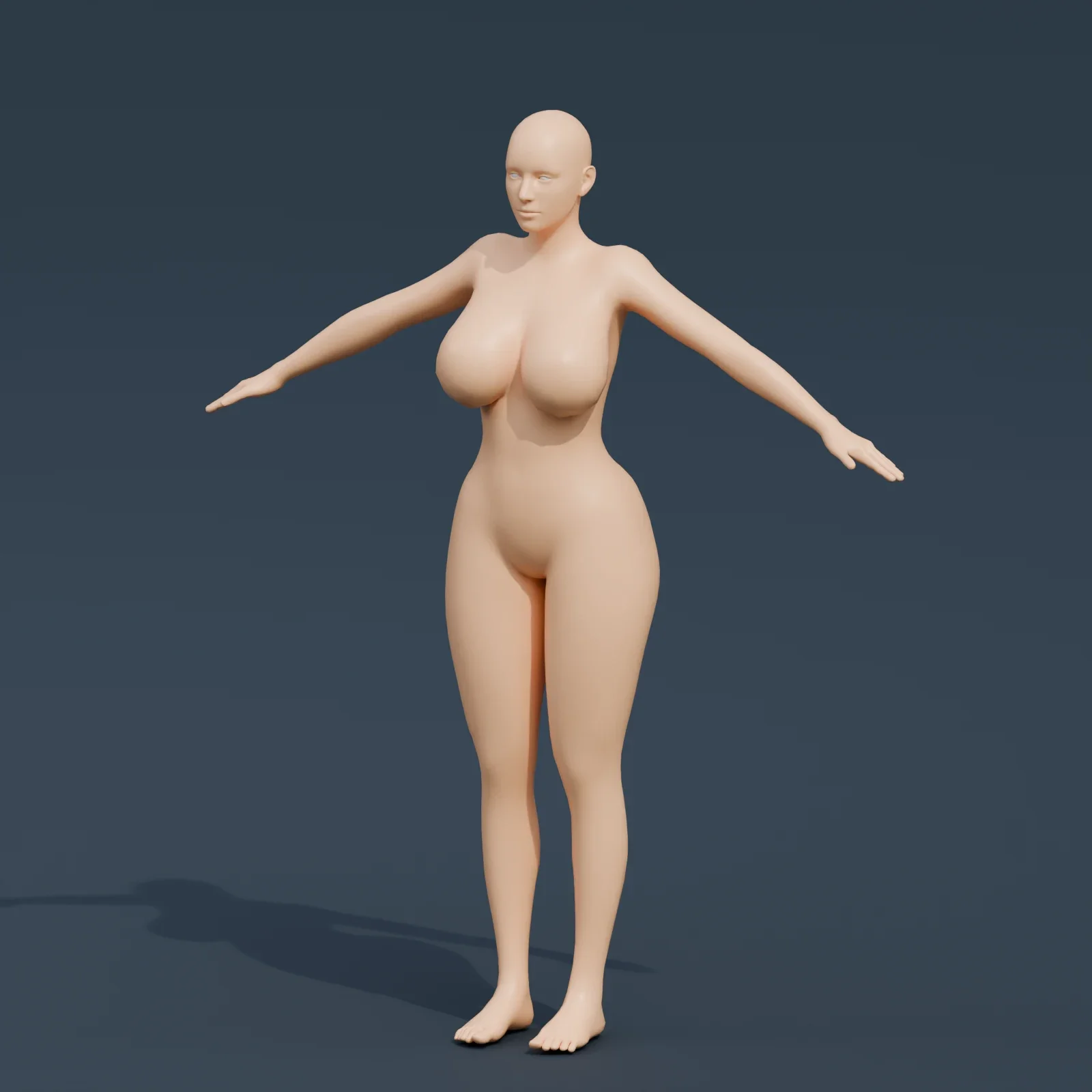 Basemesh Female 3, 3D model preview 3