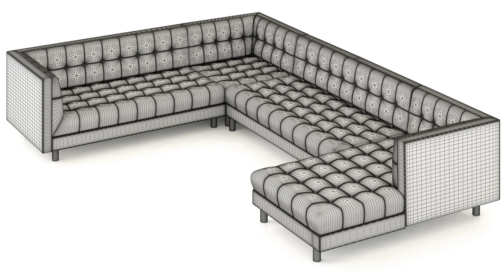 Bernhardt Dunhill Sectional Sofa — 3D model preview 1