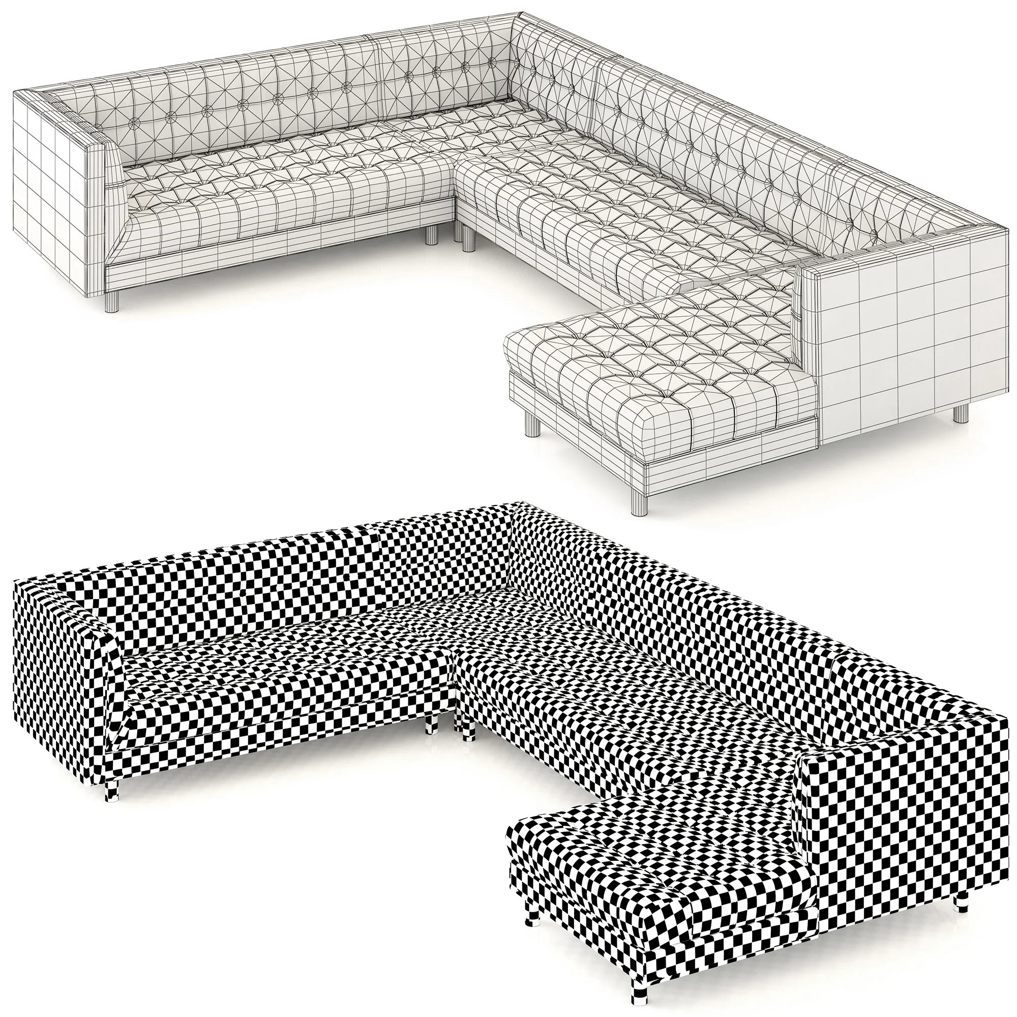 Bernhardt Dunhill Sectional Sofa — 3D model preview 3