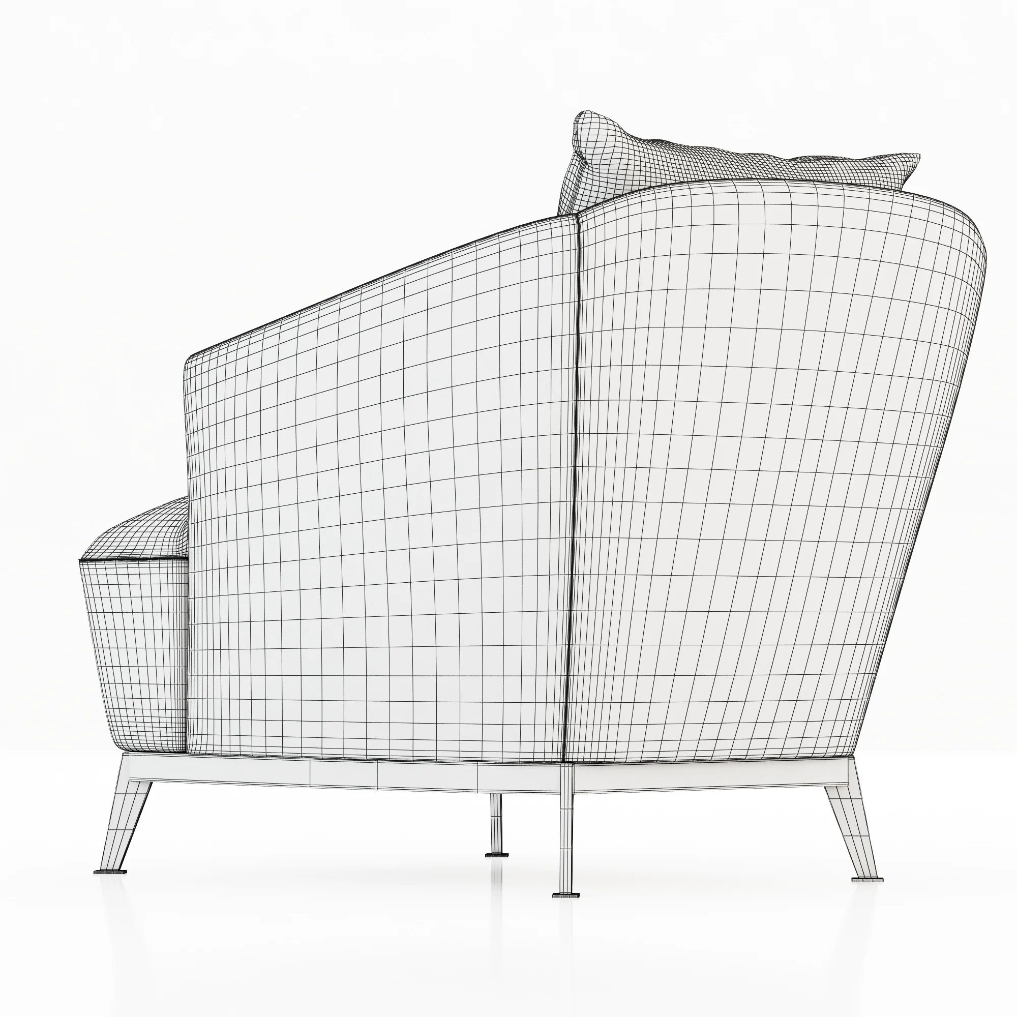 Roche Bobois Orlando Armchair — 3D model preview 1