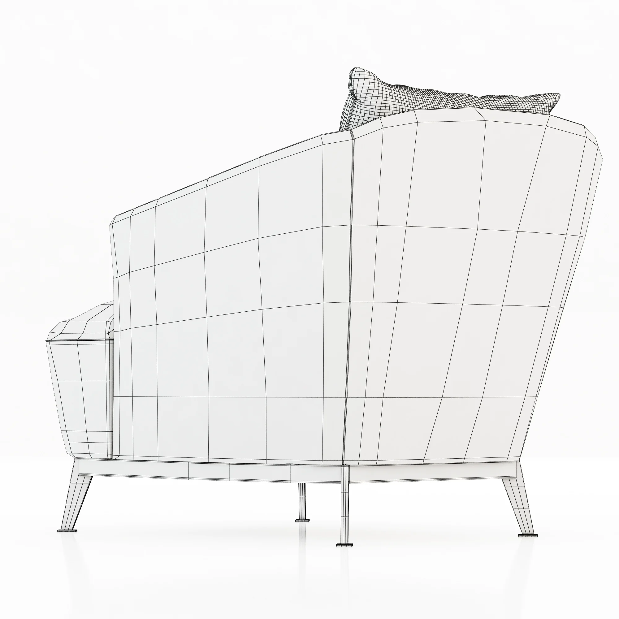 Roche Bobois Orlando Armchair — 3D model preview 2