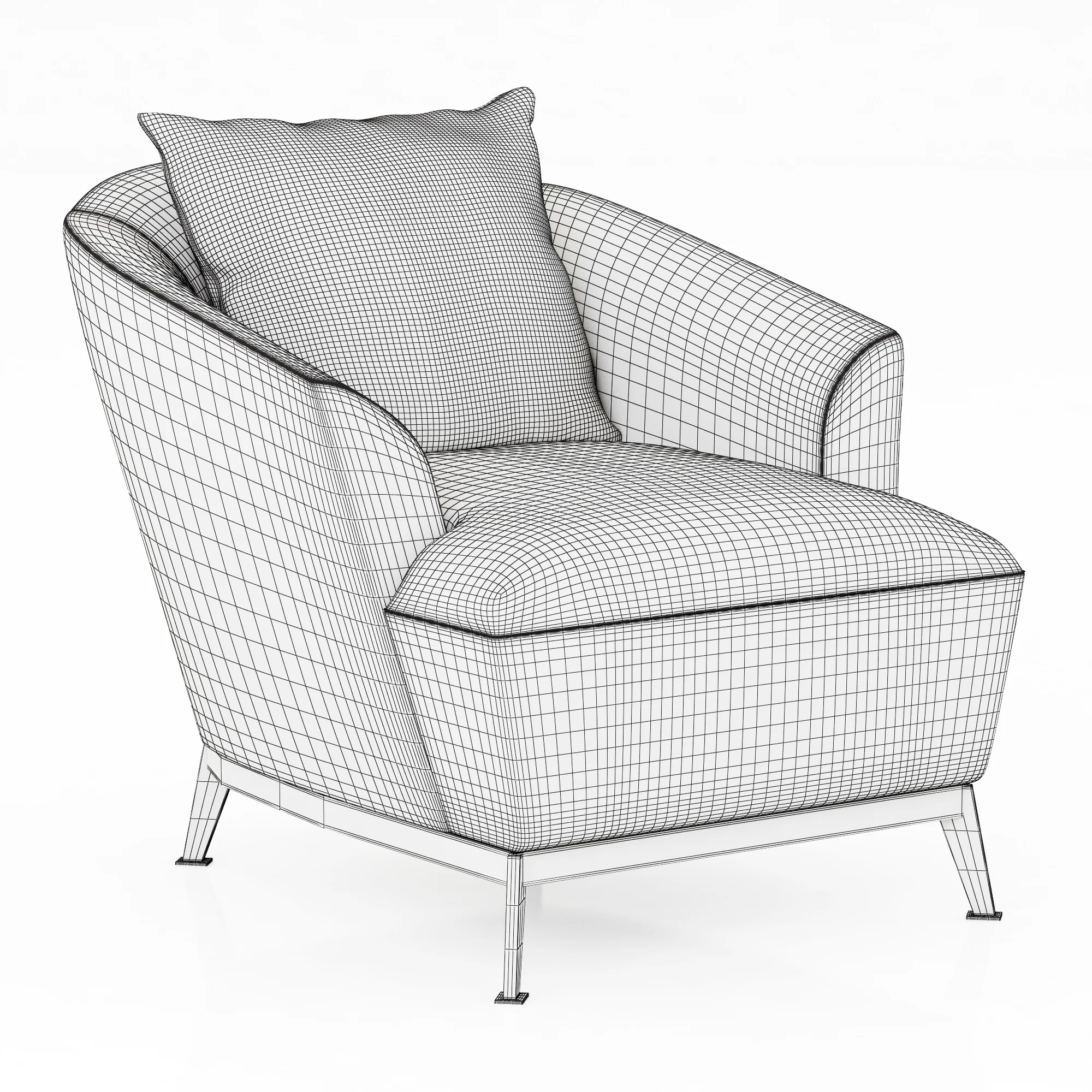 Roche Bobois Orlando Armchair — 3D model preview 5