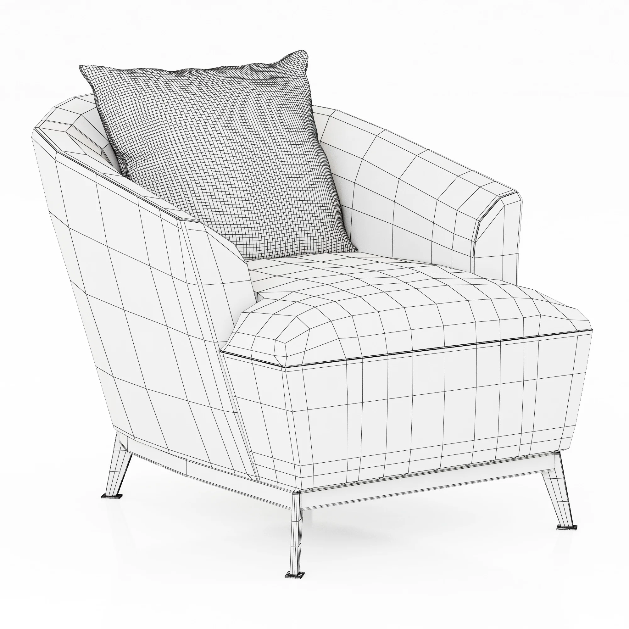Roche Bobois Orlando Armchair — 3D model preview 6