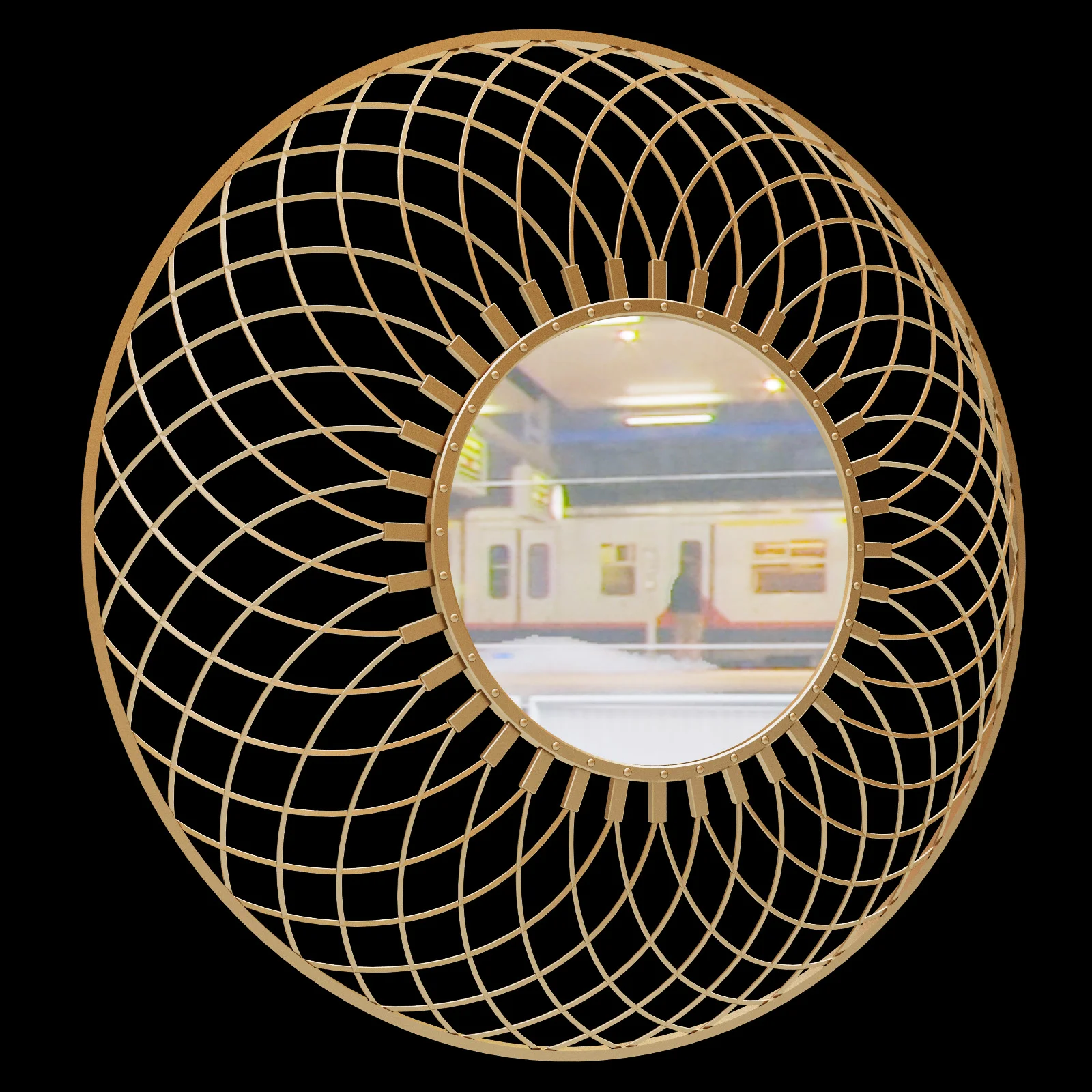 Cyan Designs Fairplex Mirror — 3D model preview 4