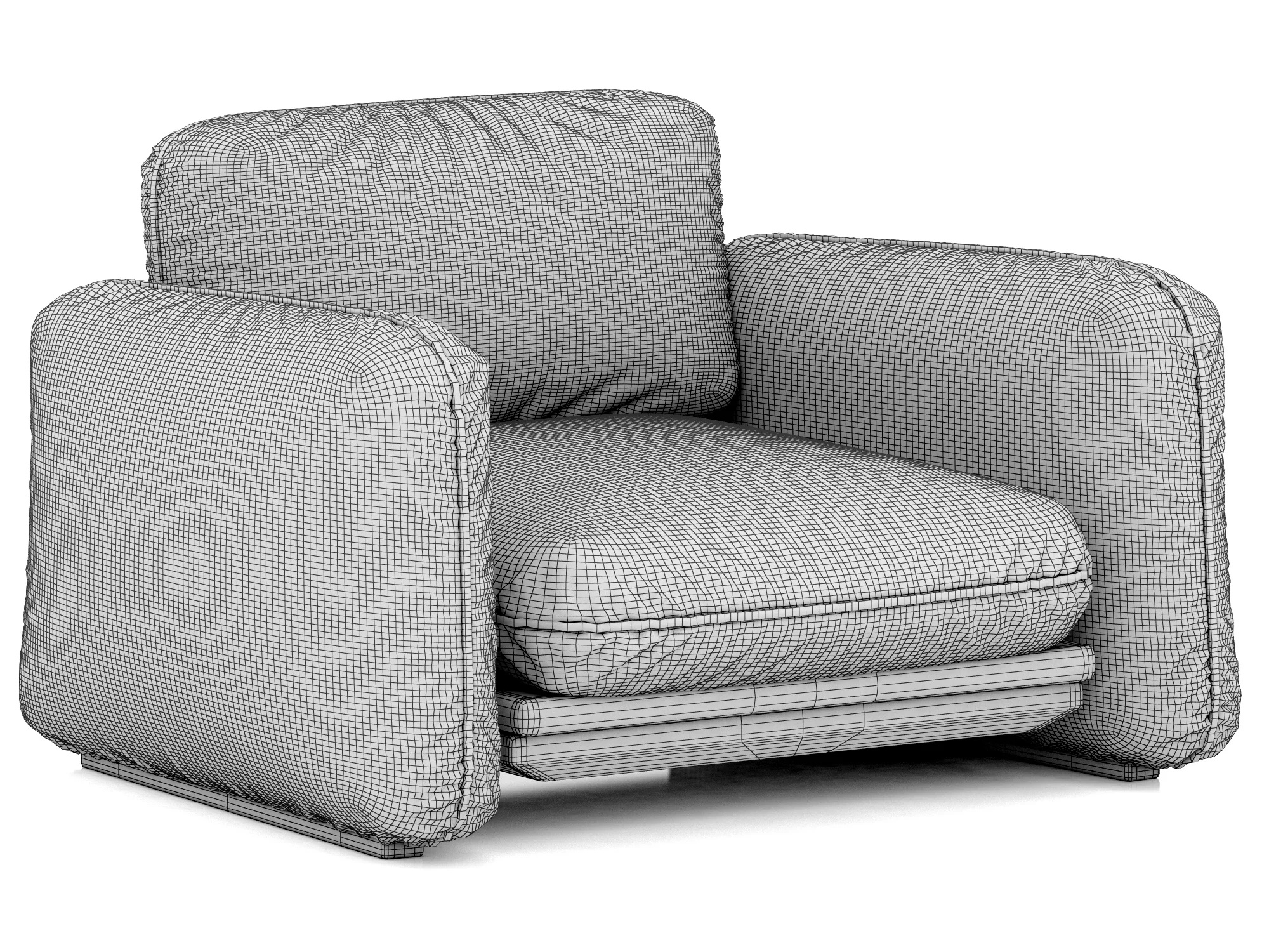 Baxter BRIGITTE Armchair — 3D model preview 10