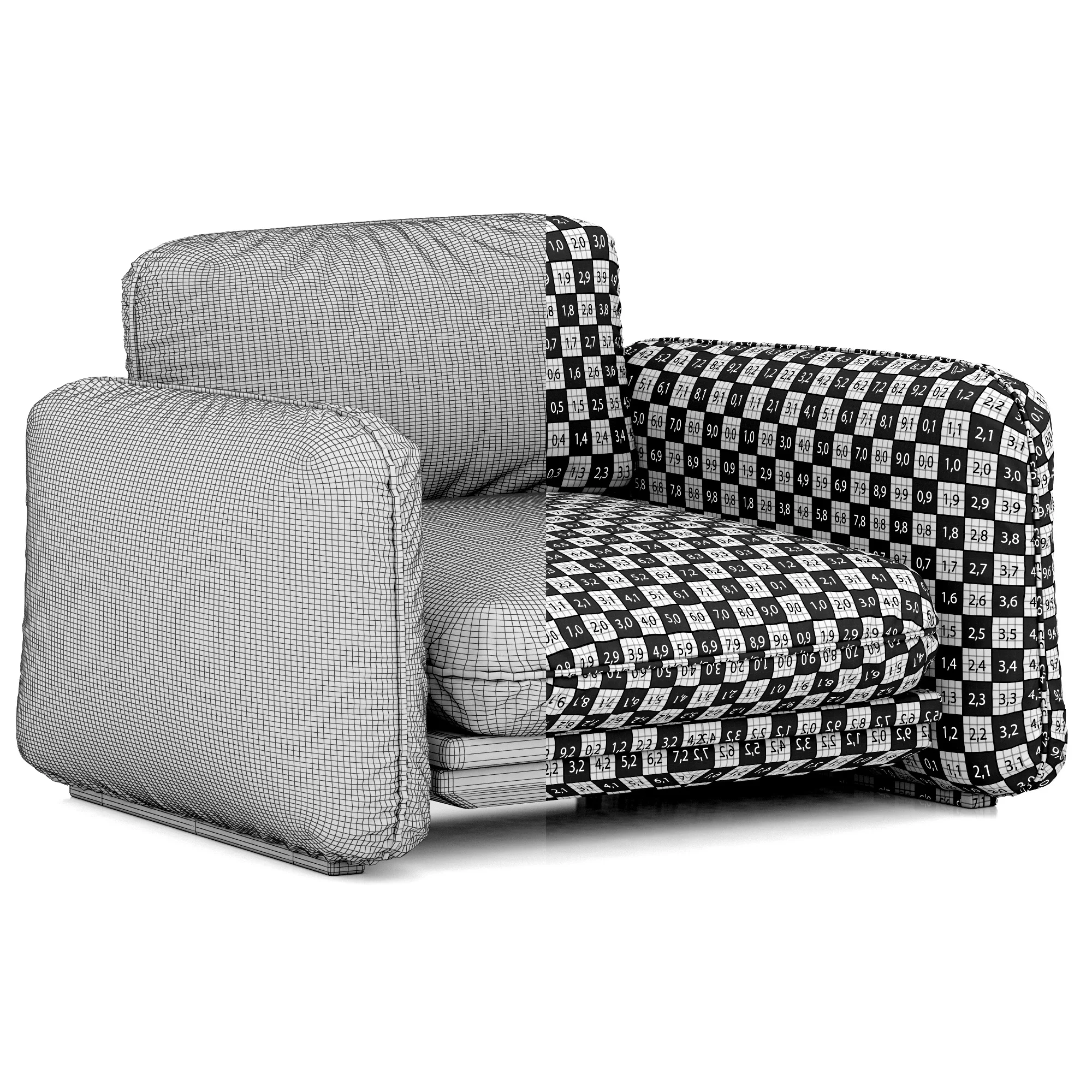 Baxter BRIGITTE Armchair — 3D model preview 11