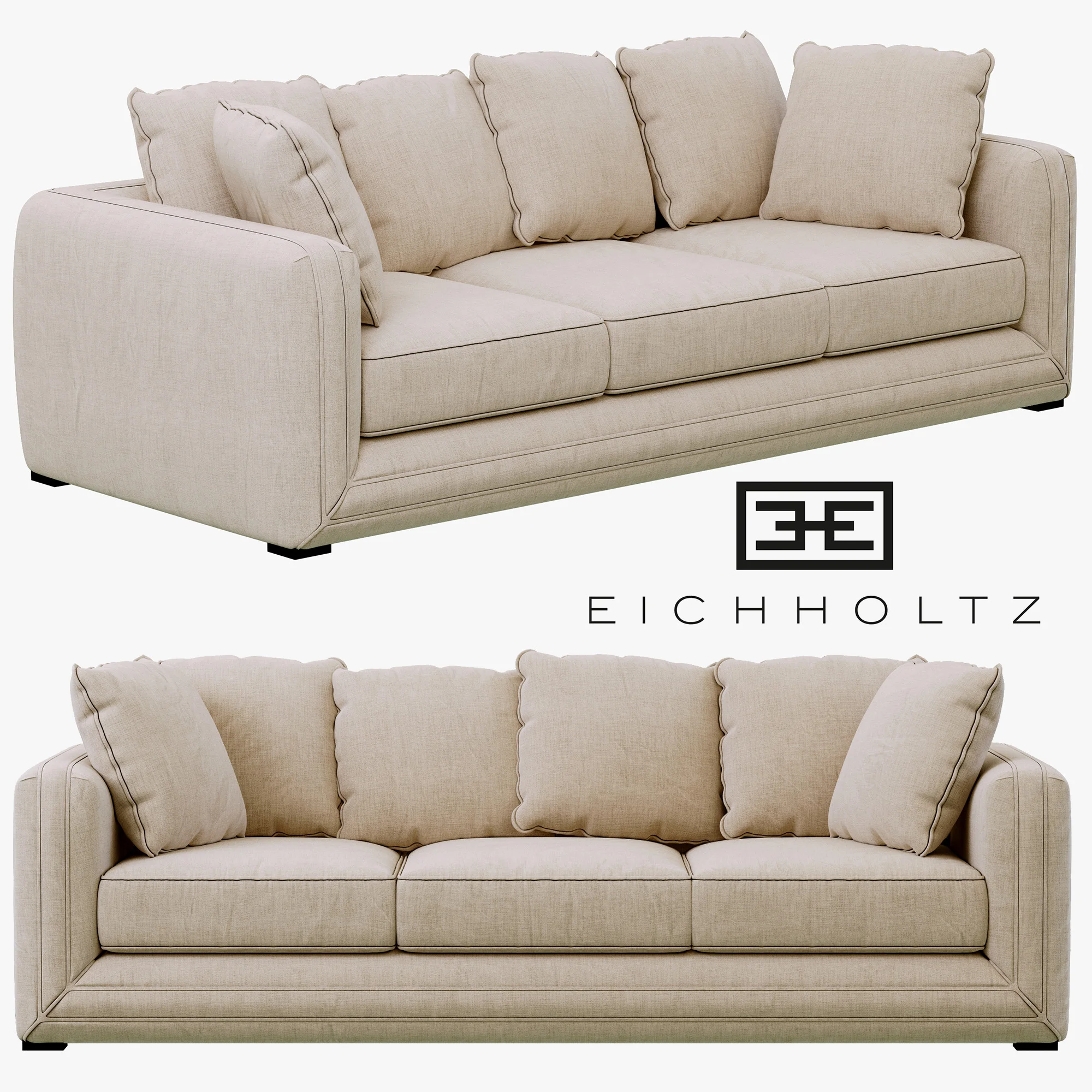 Eichholtz Sofa Menorca — 3D model preview 2
