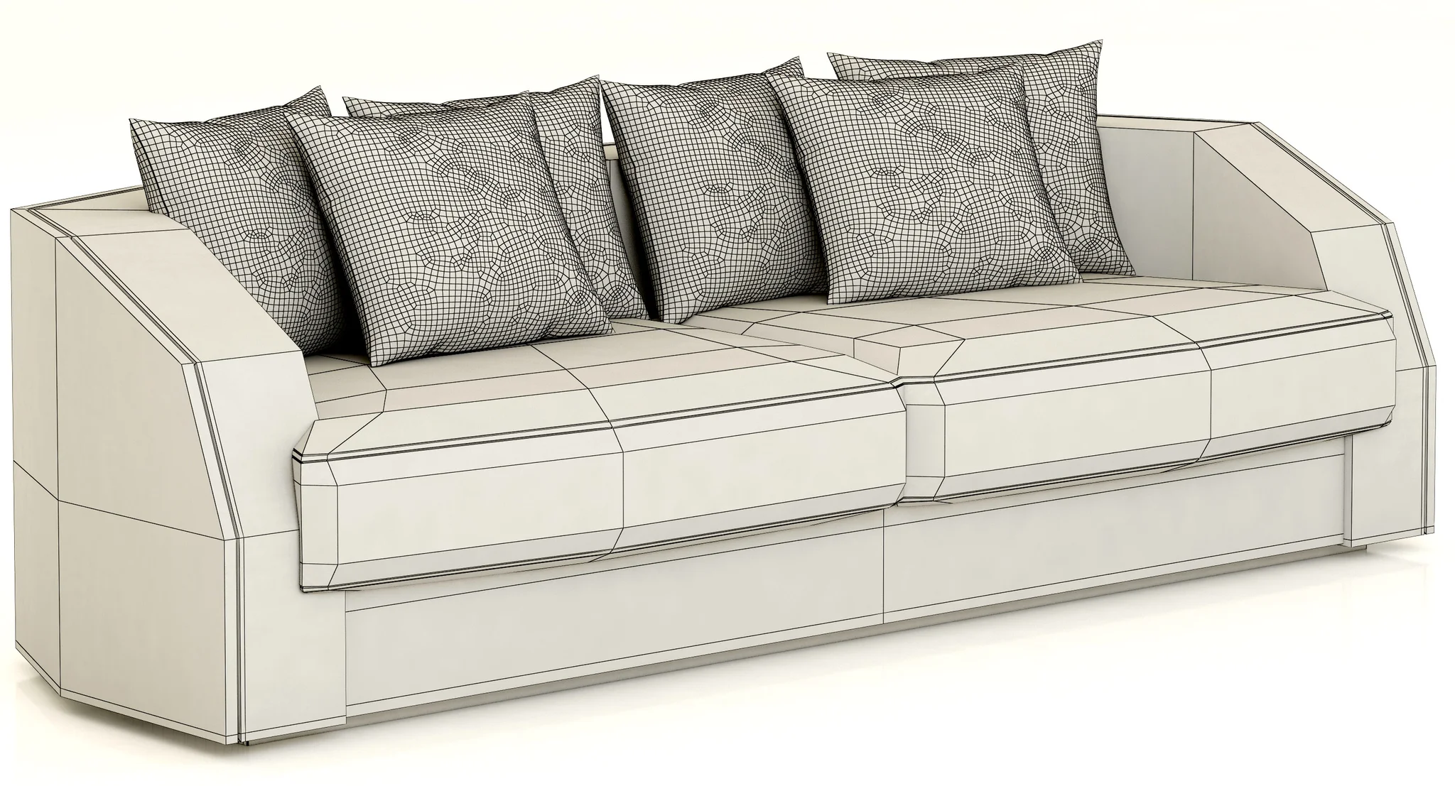 Eichholtz Sofa Les Palmiers — 3D model preview 4