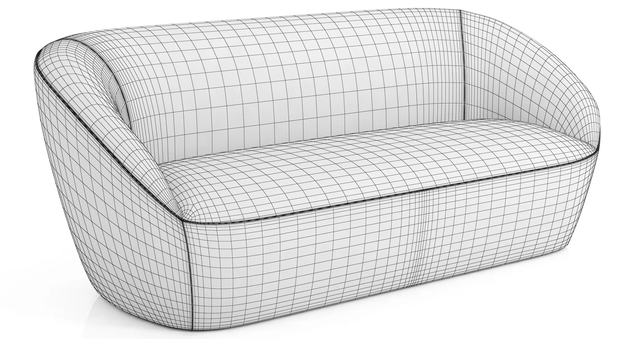 Roche Bobois Edito Sofa — 3D model preview 9
