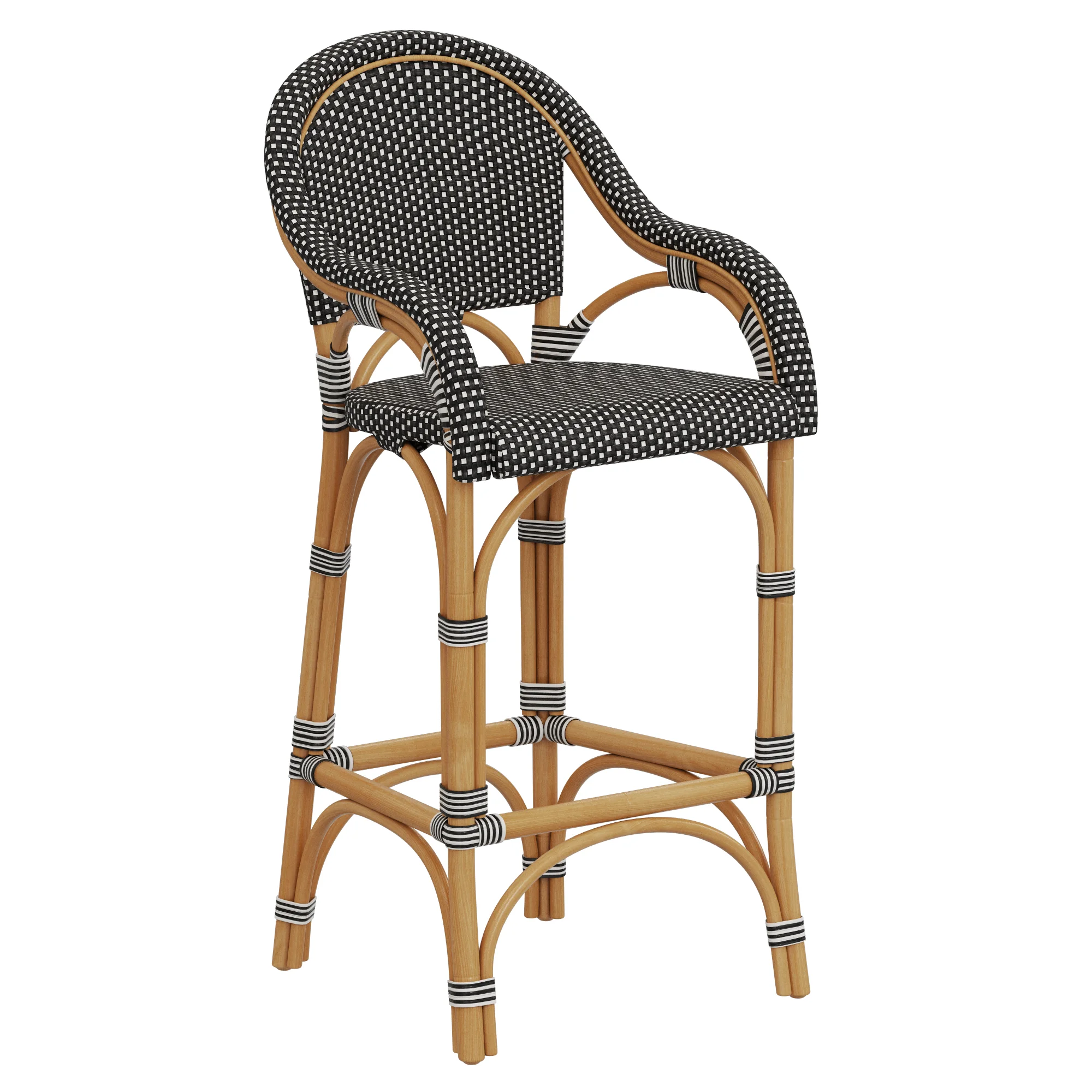 Restoration Hardware St. Germain Resin Stool — 3D model preview 1