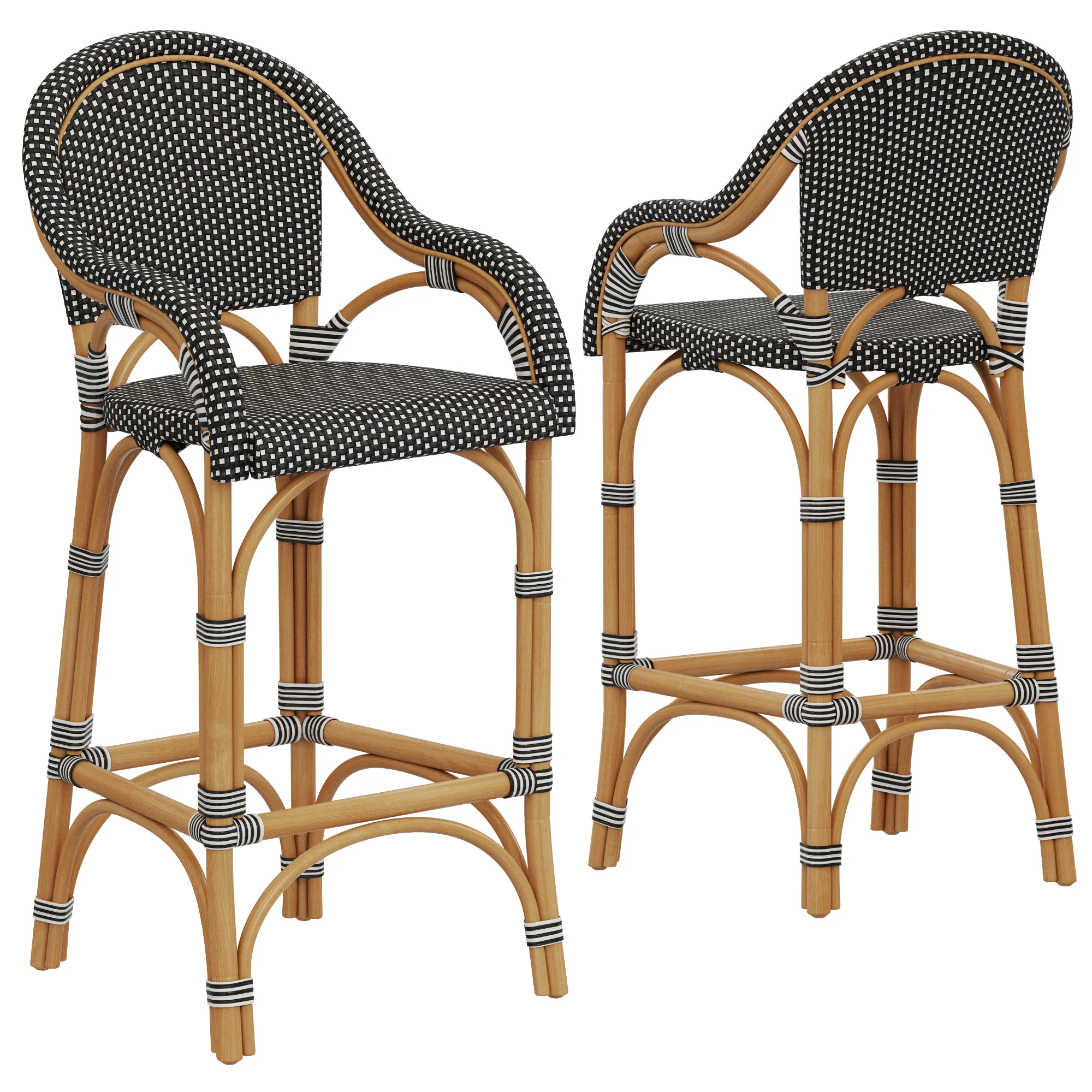 Restoration Hardware St. Germain Resin Stool — 3D model preview 2