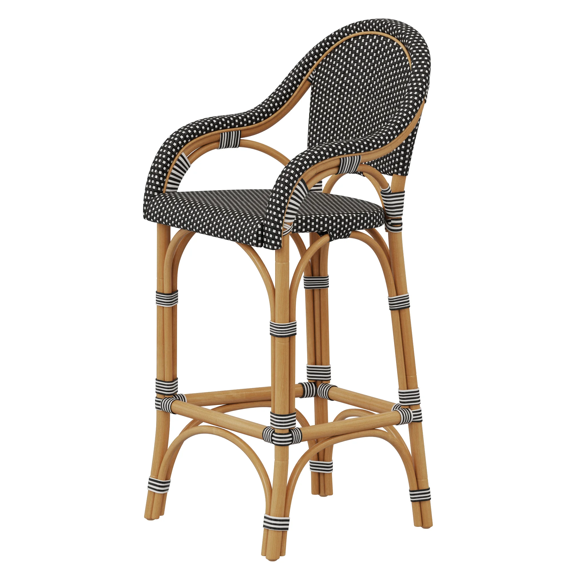 Restoration Hardware St. Germain Resin Stool — 3D model preview 3