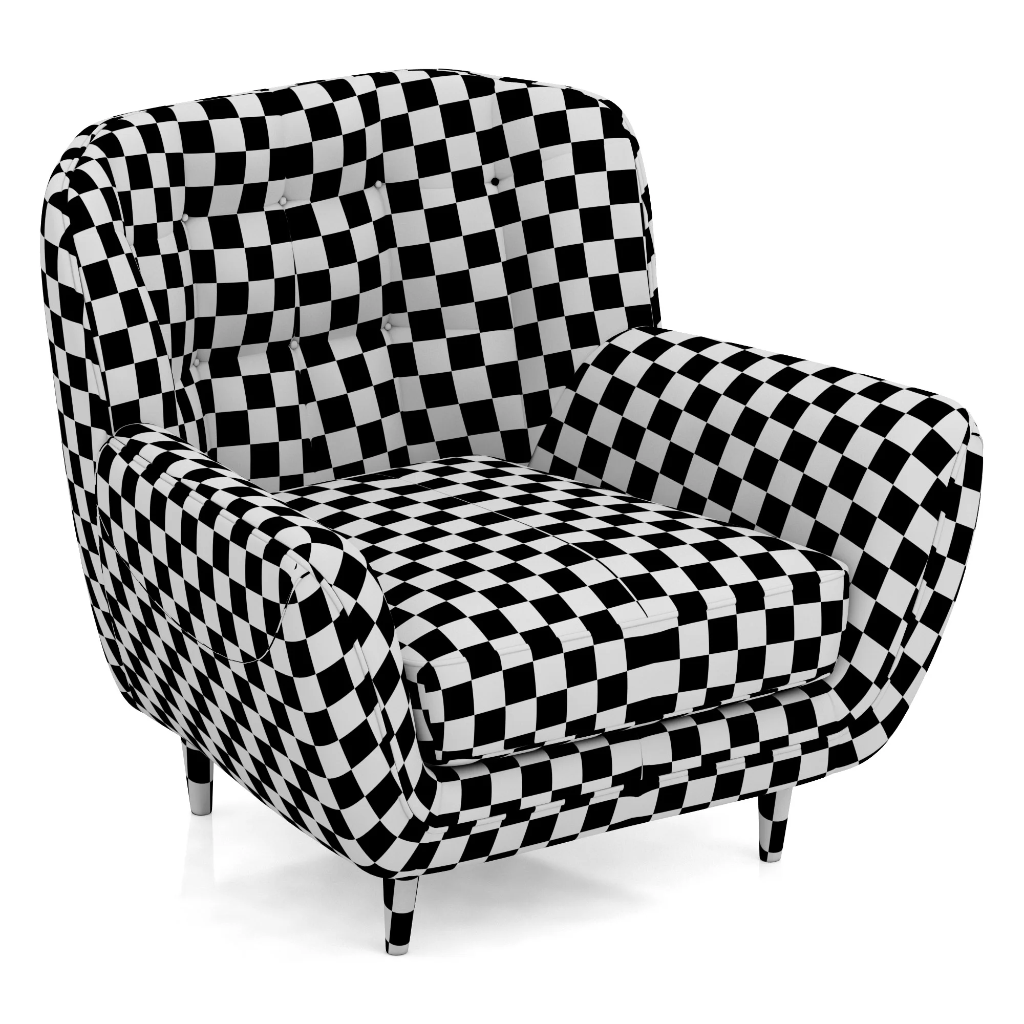 Deephouse Toskana Armchair — 3D model preview 9