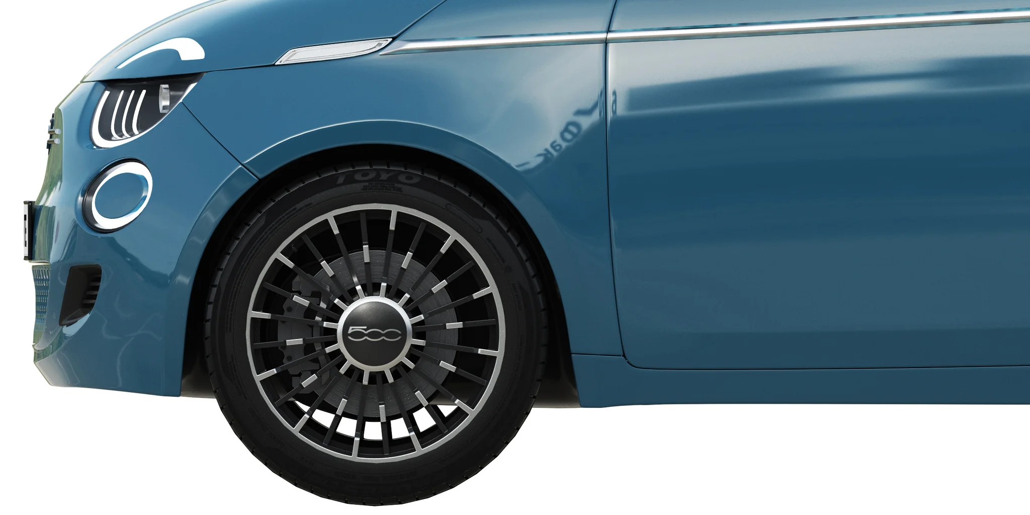 Fiat 500 La Prima, 3D model preview 3