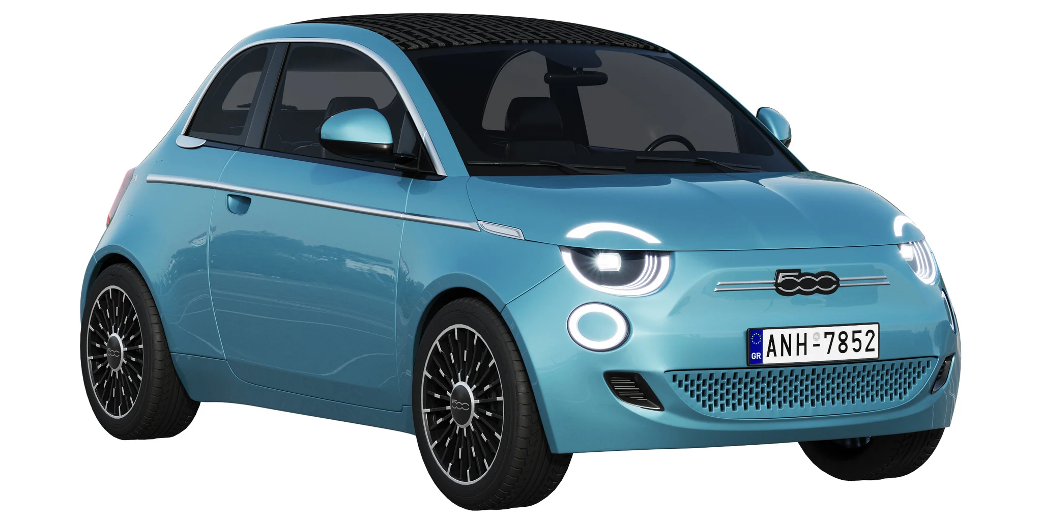 Fiat 500 La Prima, 3D model preview 13
