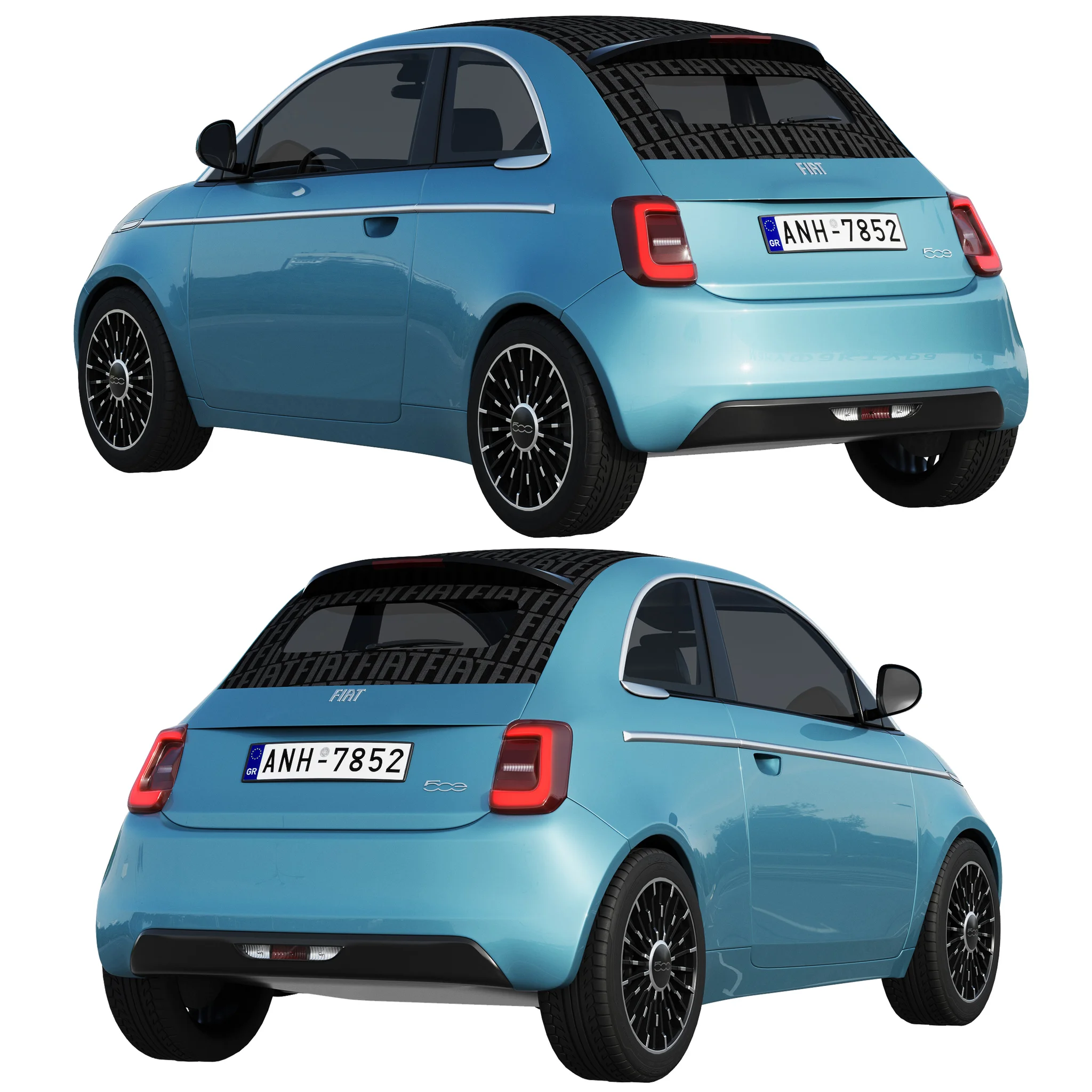 Fiat 500 La Prima, 3D model preview 21