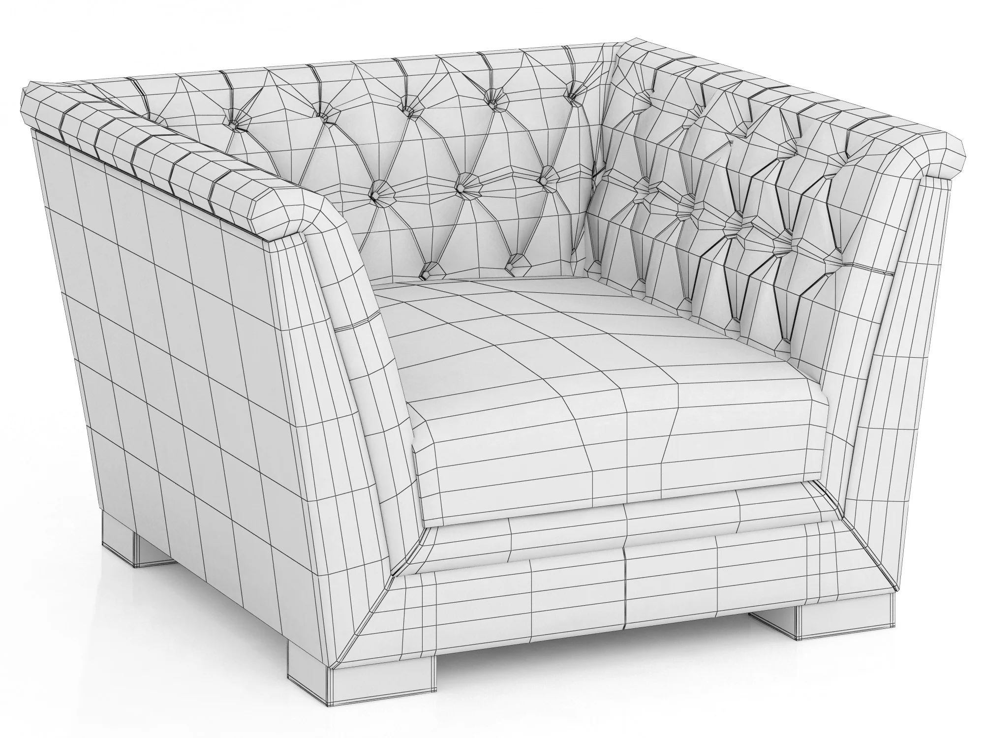 Smania Sir Alex Armchair — 3D model preview 3