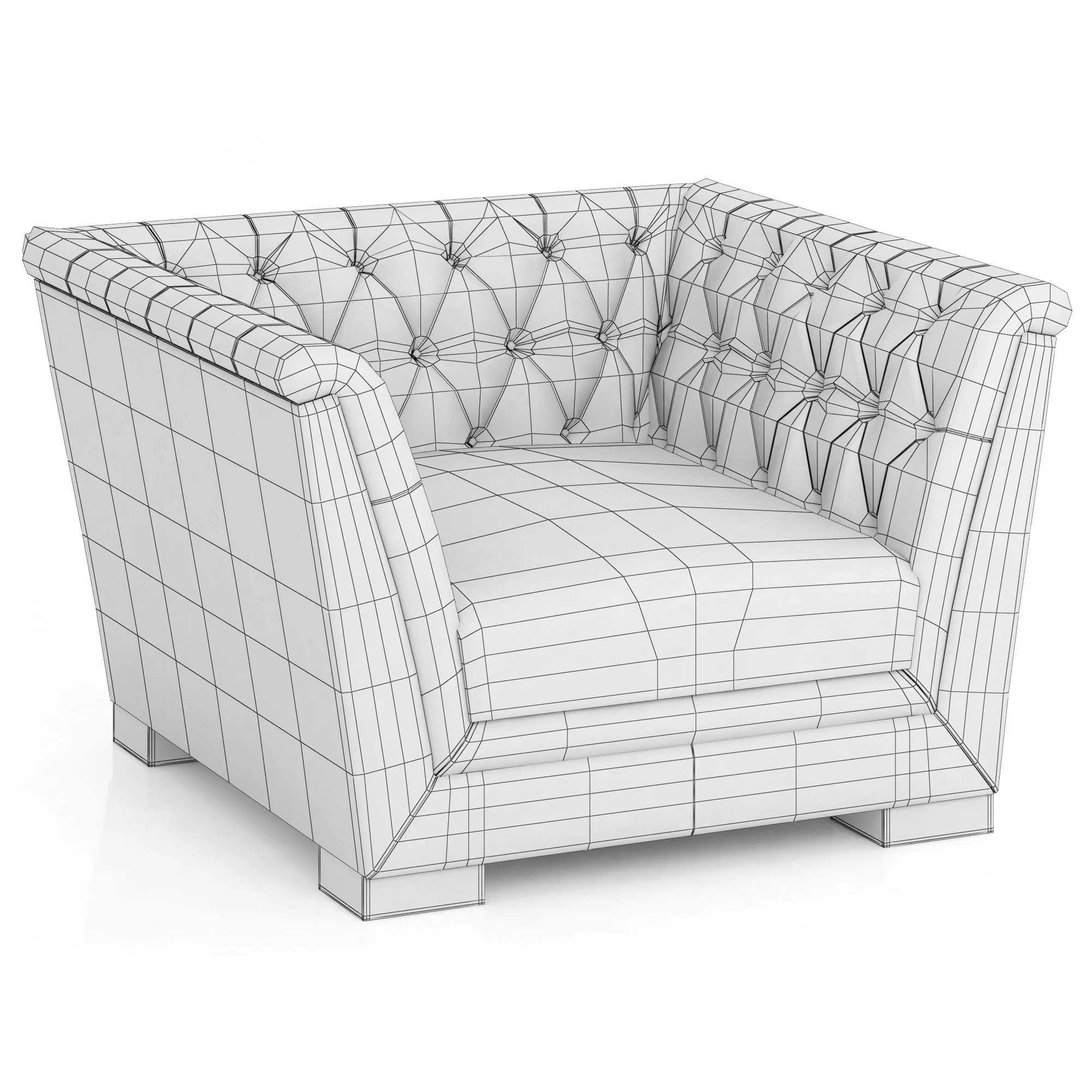 Smania Sir Alex Armchair — 3D model preview 4