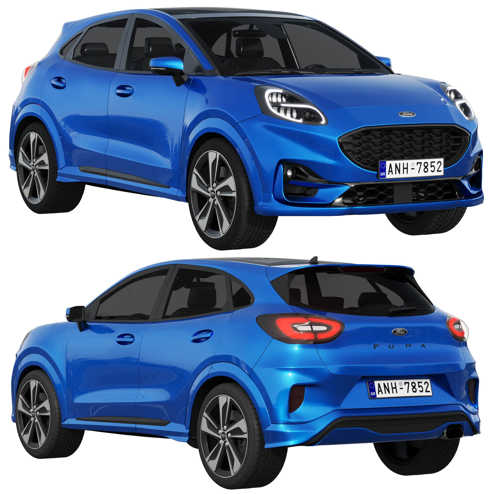 Ford Puma, 3D model preview 16
