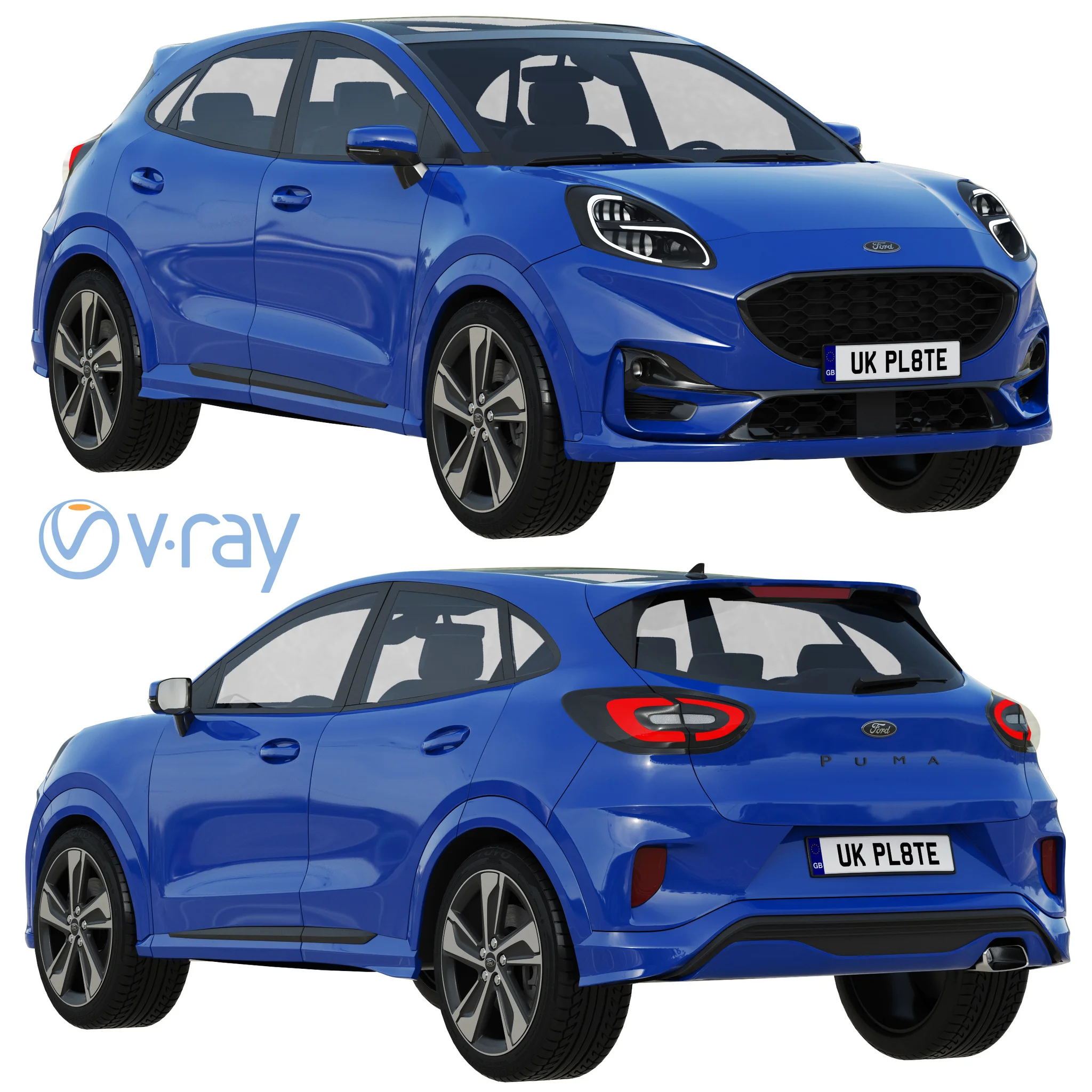Ford Puma, 3D model preview 20